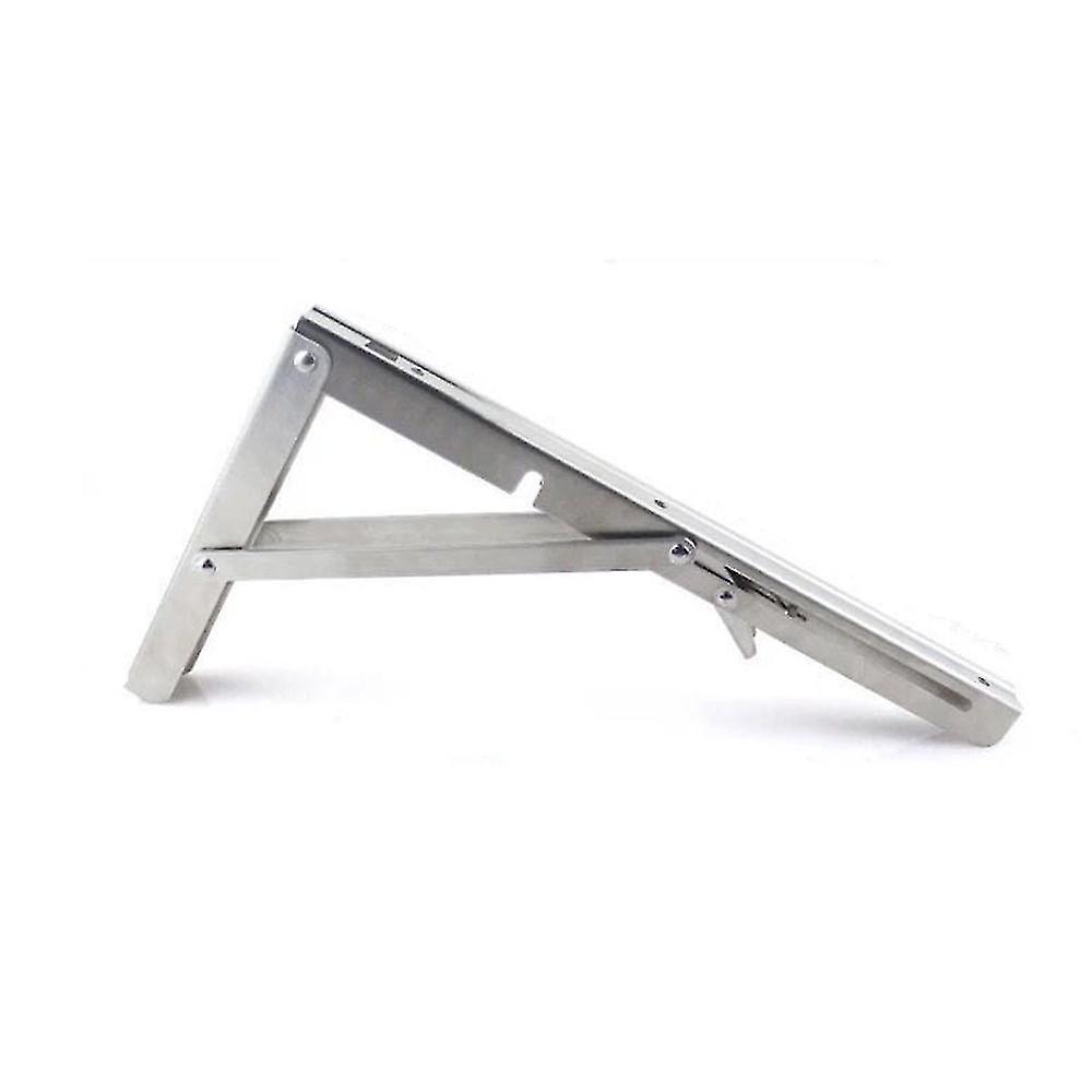 Heavy Duty Bench Table Folding Shelf Or Bracket,max.load 550lbs,a Pair Silver