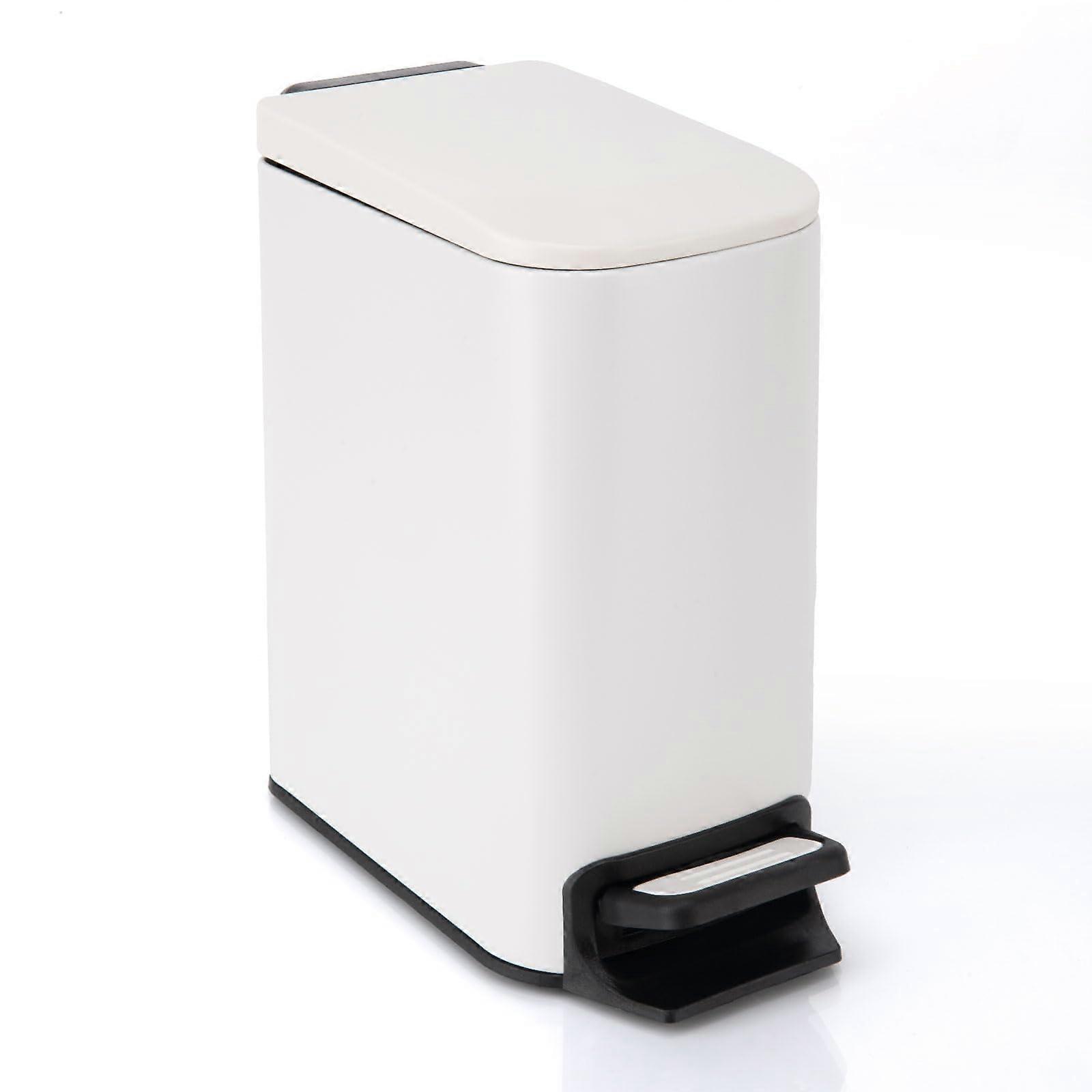Slimline Bathroom Trash Can for Bedroom 6L/1.6Gallon
