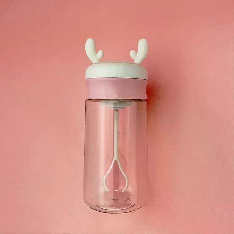 Automatic Electric Stirring Cup-Light Pink Plastic Shake Cup by Light Pink