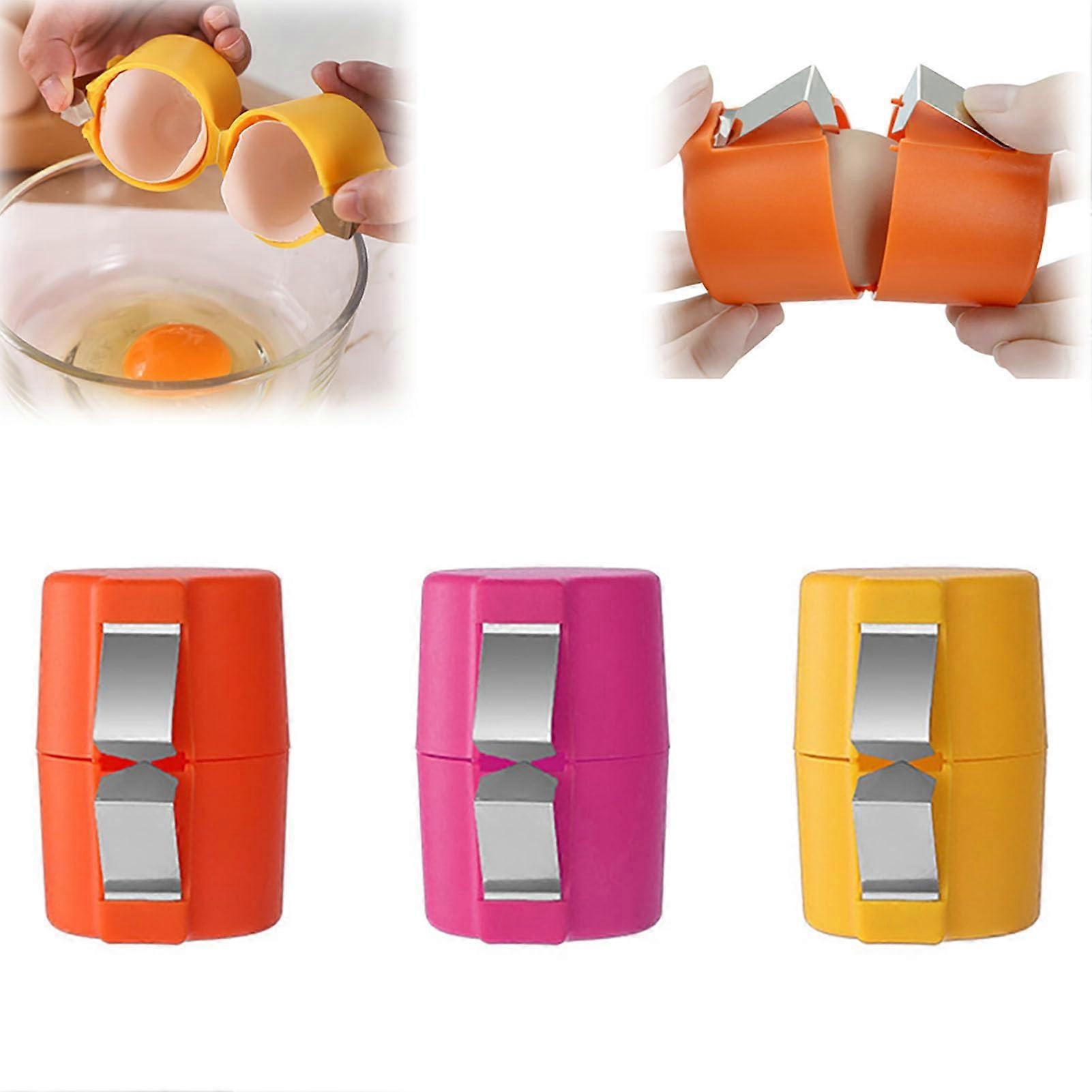 3 PCS Egg Shell Opener Gadgets Kitchen for Easy Egg Cracking