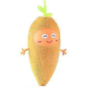 Carrot Squeeze Toy,Highly Simulated Solid Color Luminous Carrot Shape Squeeze Toys for Children - Random Color.