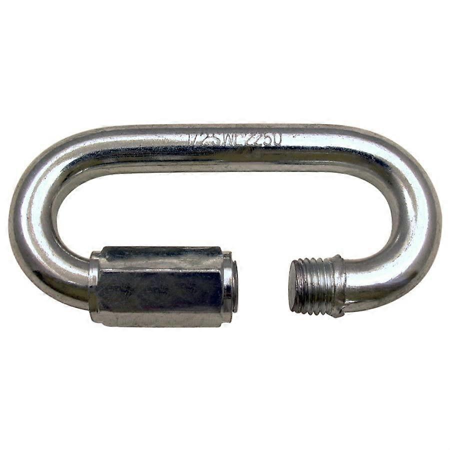 Quick Link - Chain Link 1/2 Inch Zinc Plated 2250 Steel, lb Working Load Limit, Pack of 10 pcs