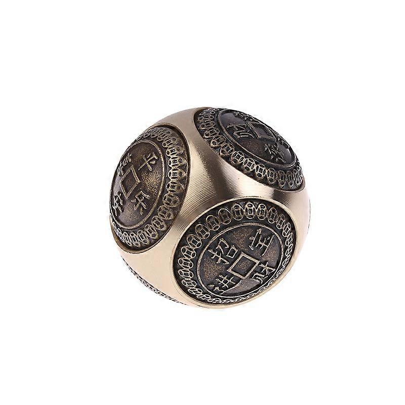 Brass Fidget Spinner Cube Six-sided Rotation Spherical Hand Spinner Chinese Style Stress Relief Toys Adult Antistress Fidget Toy