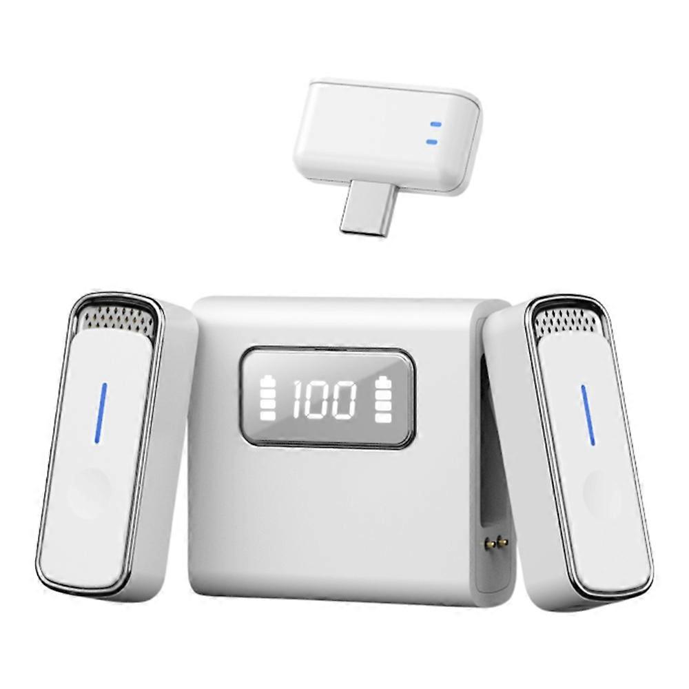 SX88 Type C Interface Wireless Lavalier Microphone Clip On Noise Reduction Mic with Charging Case