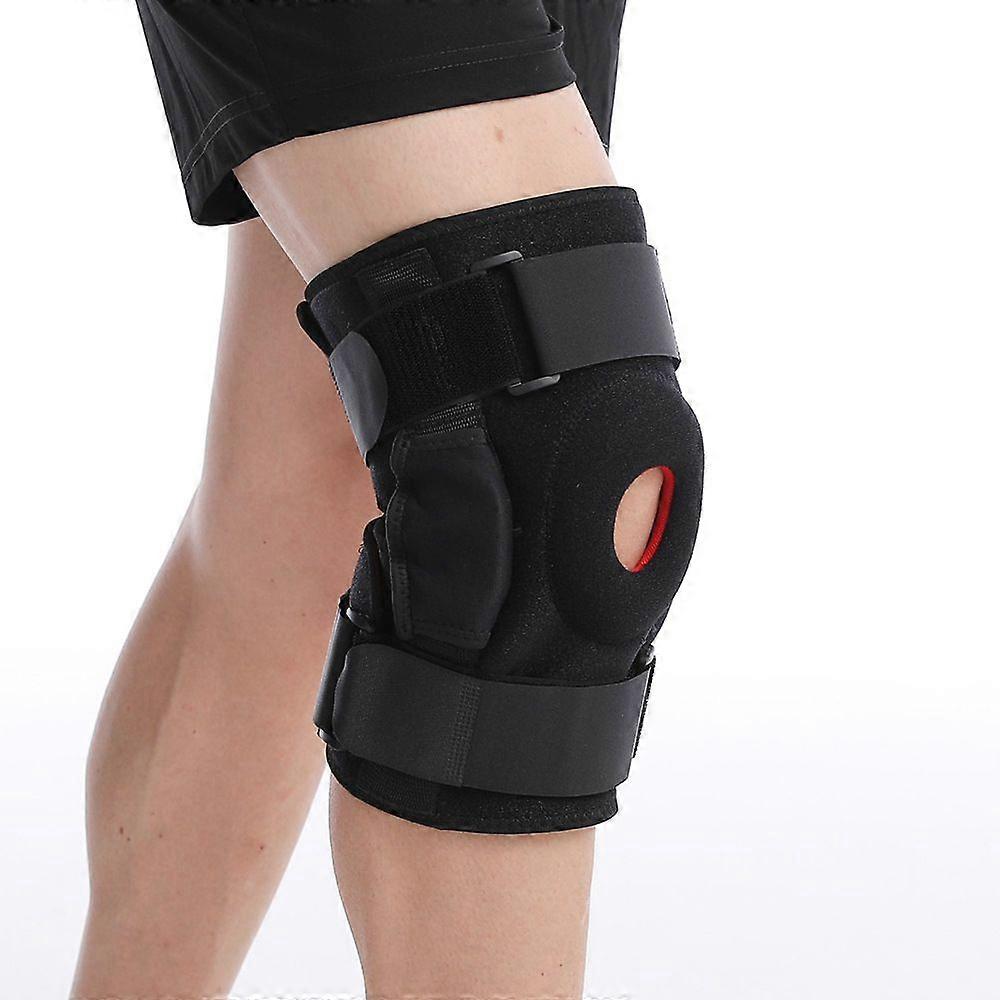 Outdoor knee pads, breathable sports mountaineering meniscus, steel leaf spring support, anti-collision knee pads, 1 pair