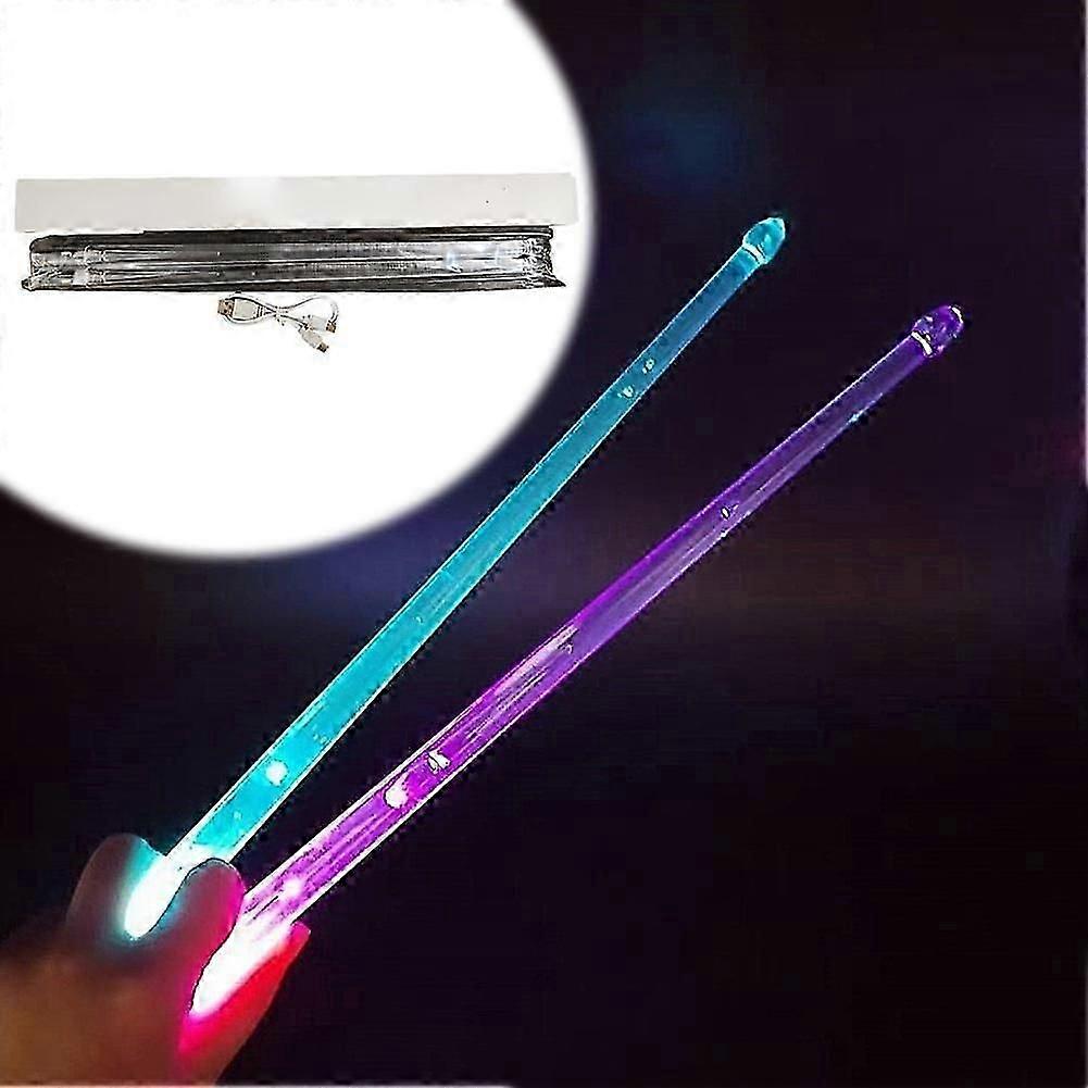 Light Up Drum Sticks Rechargeable 15 Color Changing Led Drumsticks Drummer