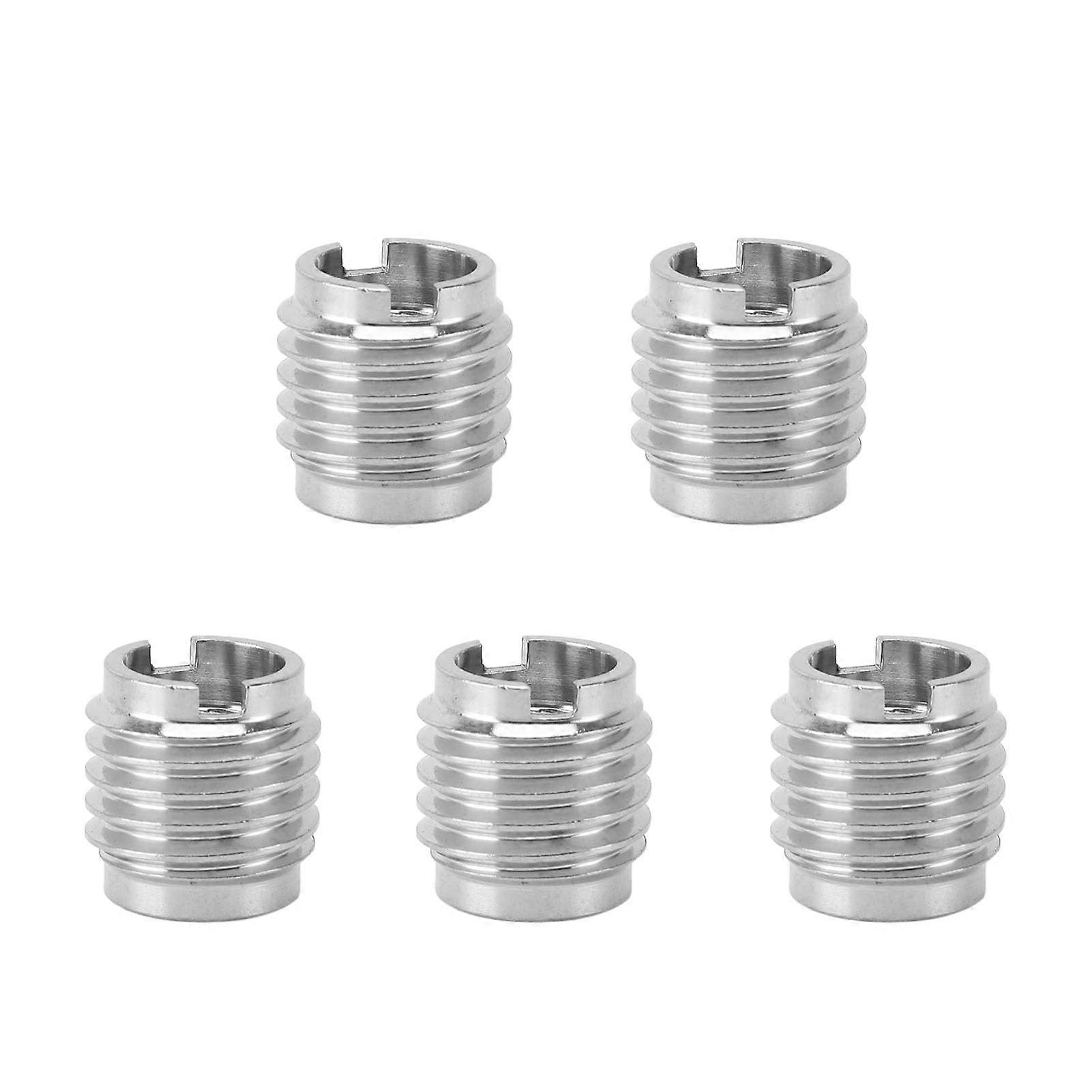 Stainless Steel KNURLED Thread Inserts for Wooden TAP Handle 5PCS