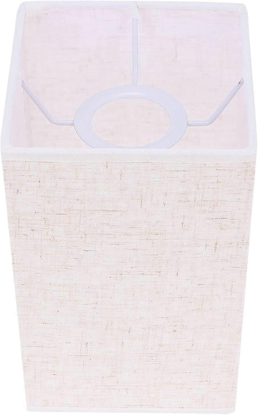 Lampshade Fabric Light Cover White Linen Lamp Shade Rectangular Fabric Lamp Shade Fabric Lampshades Linen