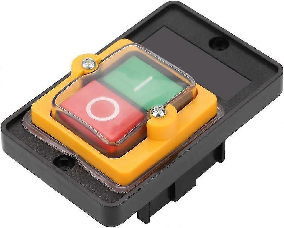 AC220V/380V 10A Waterproof Push Button Switch,On/Off Button Switch for Machinery,Self-locking and Locking Push Button Switch