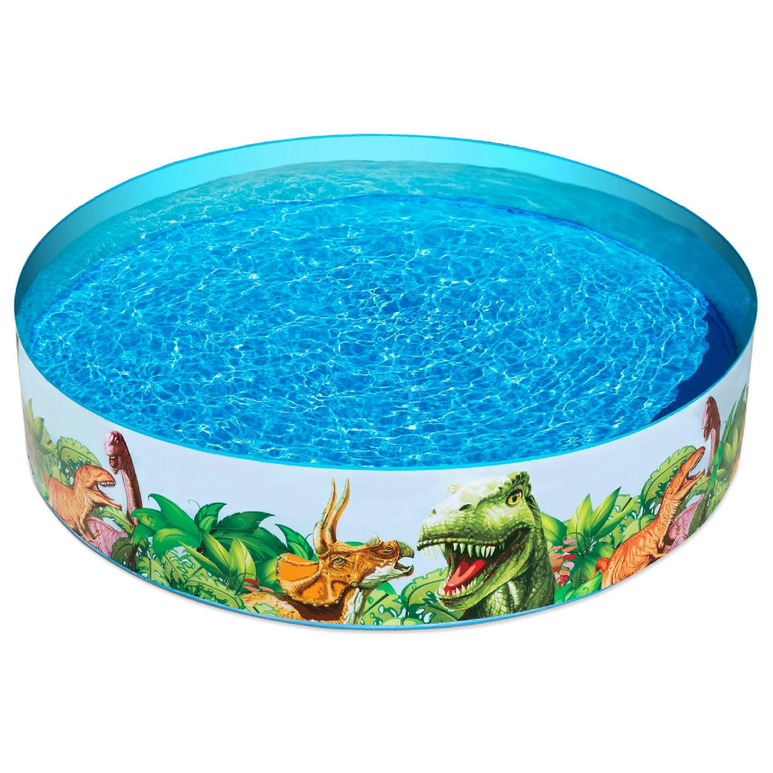 BW5502220 Dinosaurous Fill 'N Fun Kiddie Paddling Pool, 1.83 m x 38 cm One Size,Multicolor