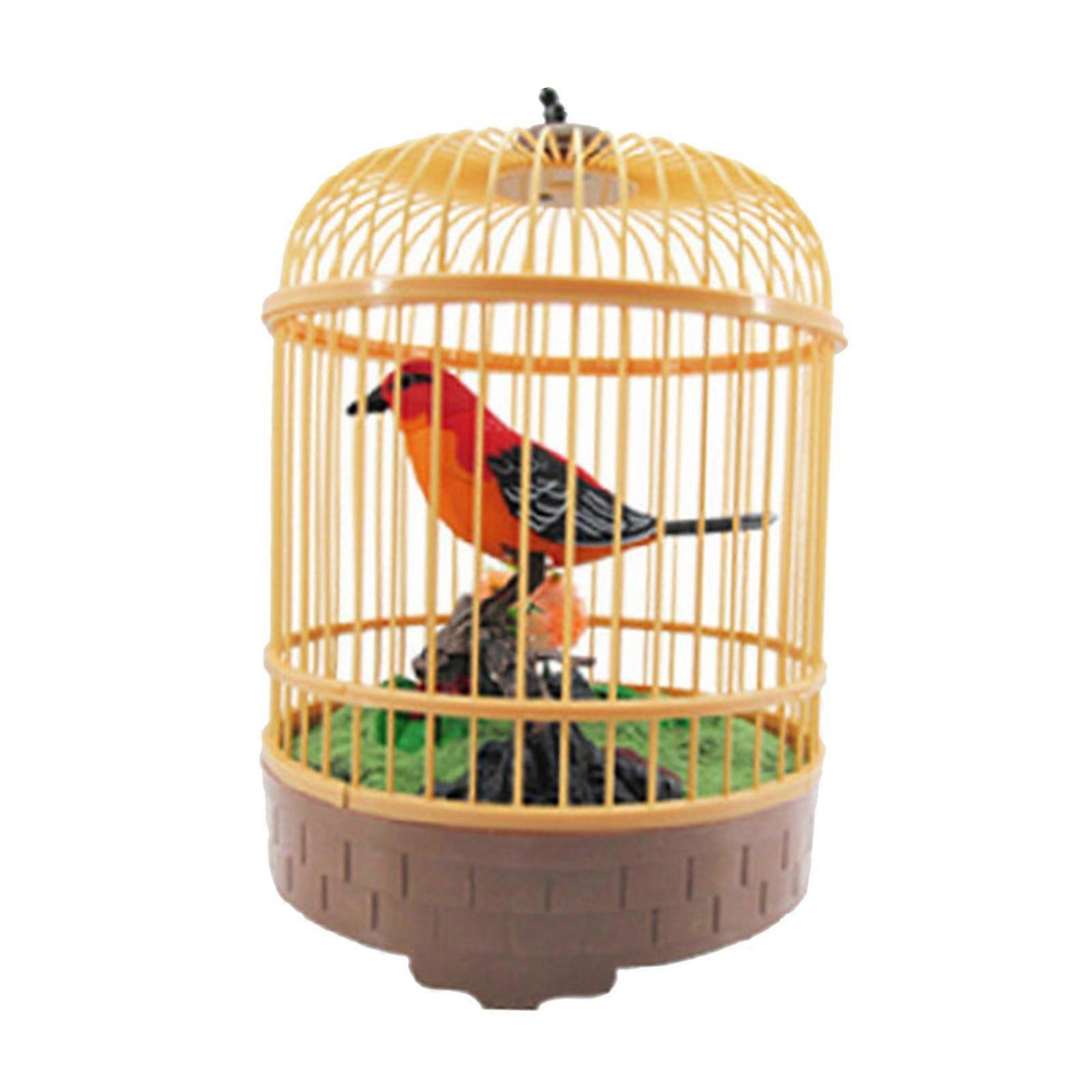 1pc Sound Activated Bird Battery Operated Singing Bird as described