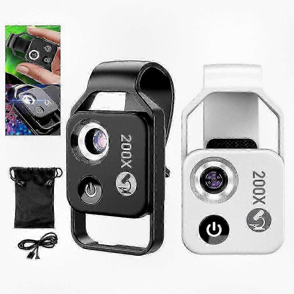 200x Magnification Zoom Lens for Mobile Phone, High Power Macro Camera Attachment with X200 Zoom Capability