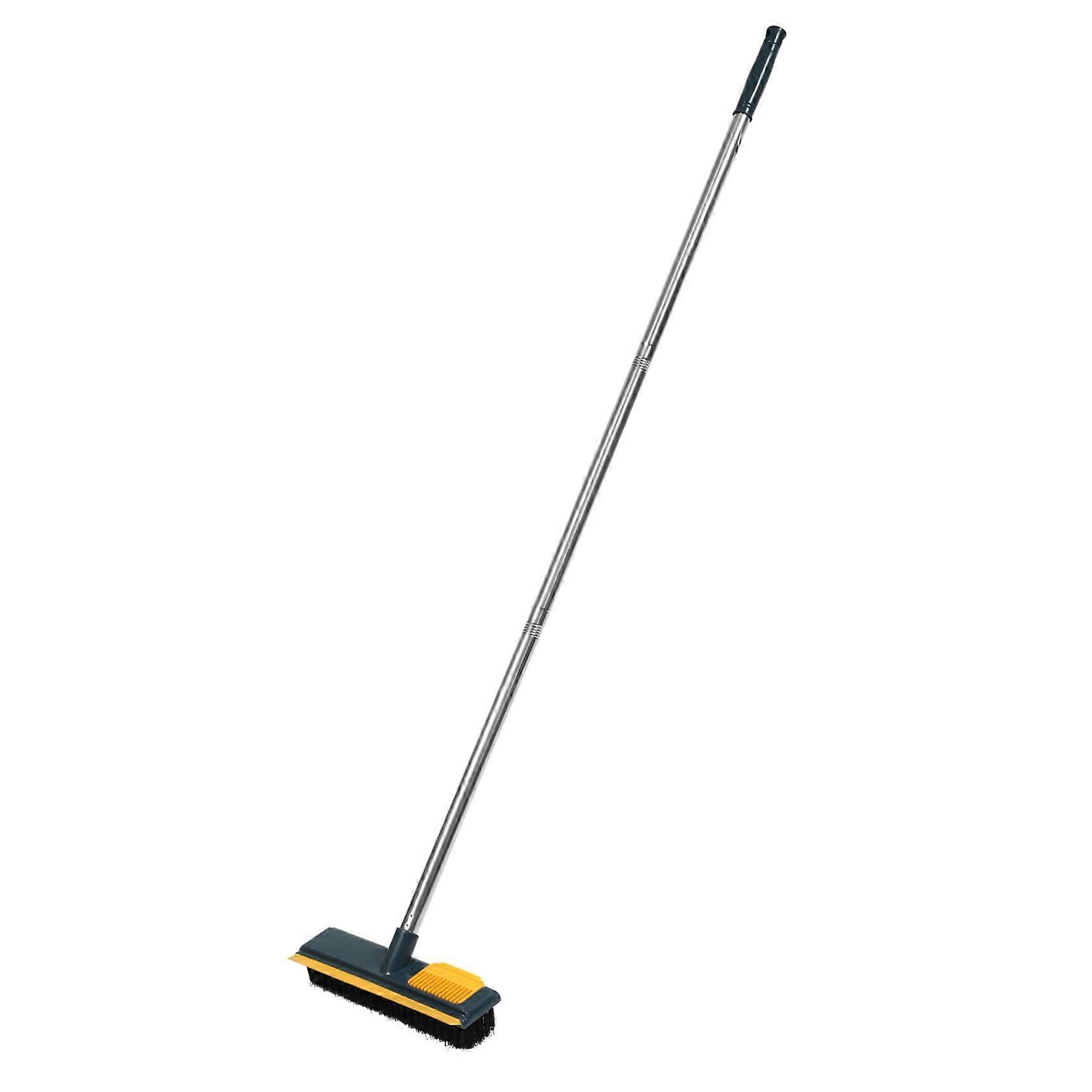 Floor Brush Long Handle 108cm Yellow Gentle for Bristles Dead Corners Easy to Cle