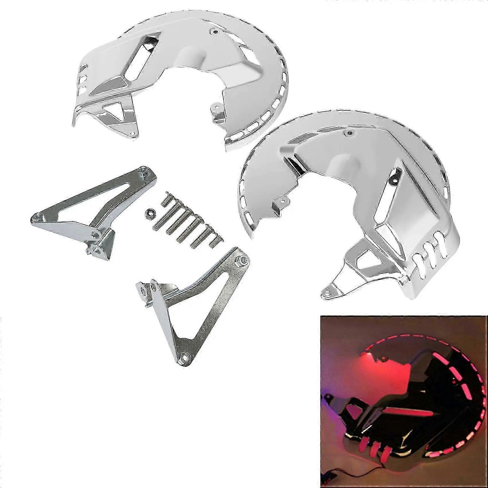 Front Brake Disc Rotor Covers LED Ring For Honda Gold Wing GL1800 GL 1800 2001- F6B 2013- Motorcycle Blue/Red/White
