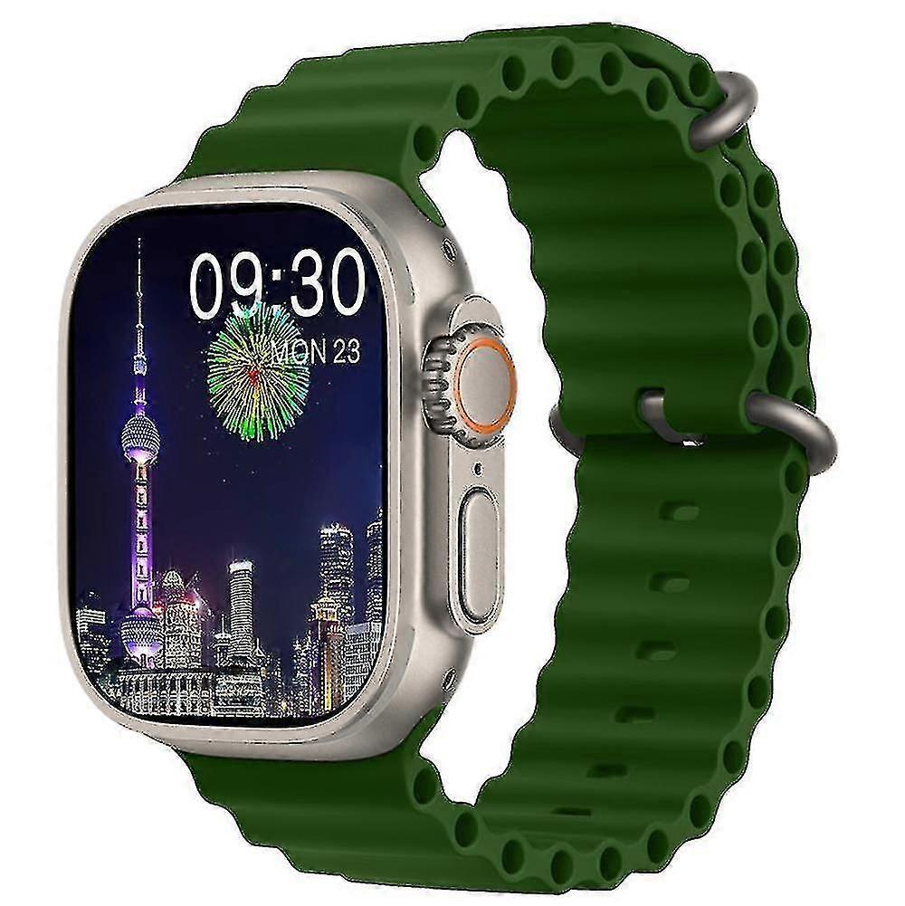 Hk8 Pro Max Ultra Erkekler 49mm Amoled Ekran Pusula Nfc Smartwatch