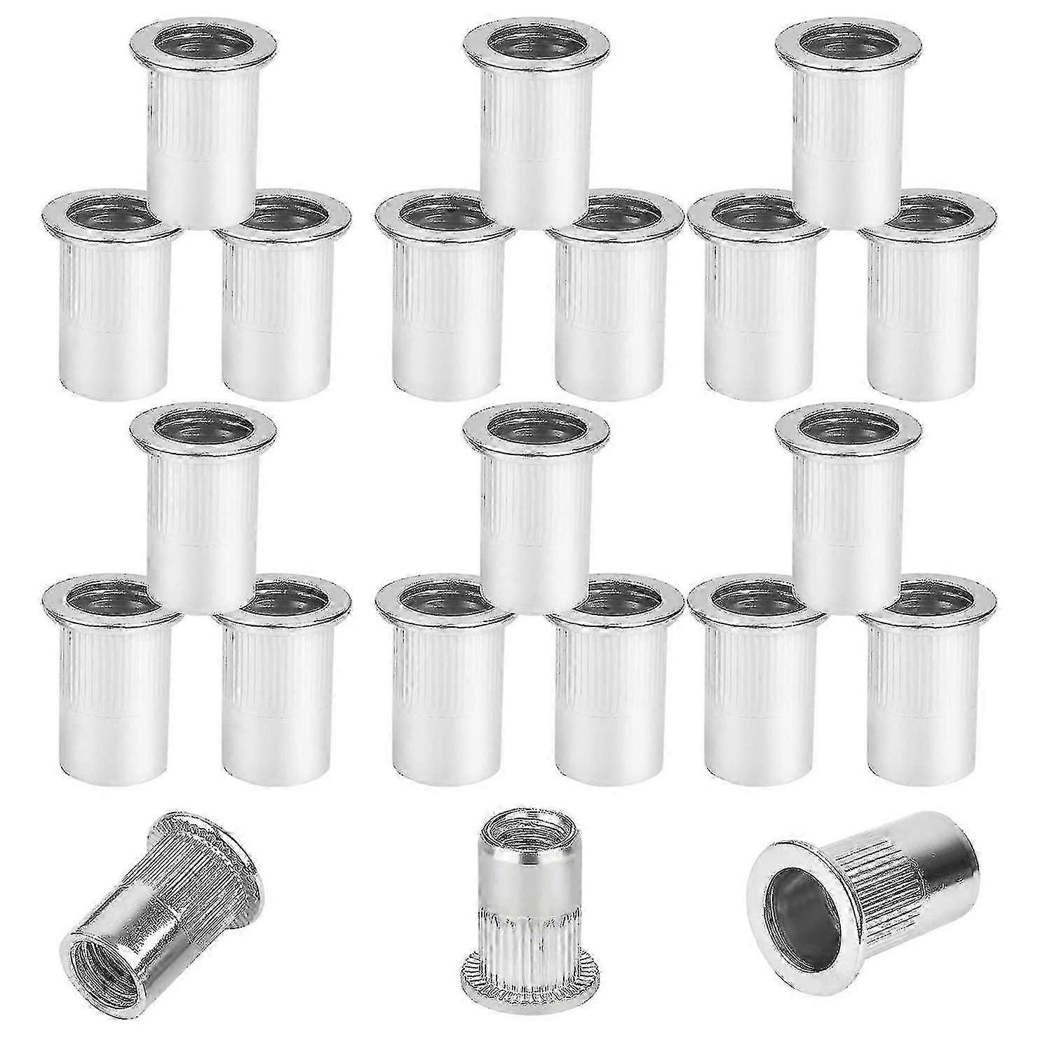 Rivet Nuts Assortment M5, 80pcs Rivet Nut Tool Set Threaded Rivets