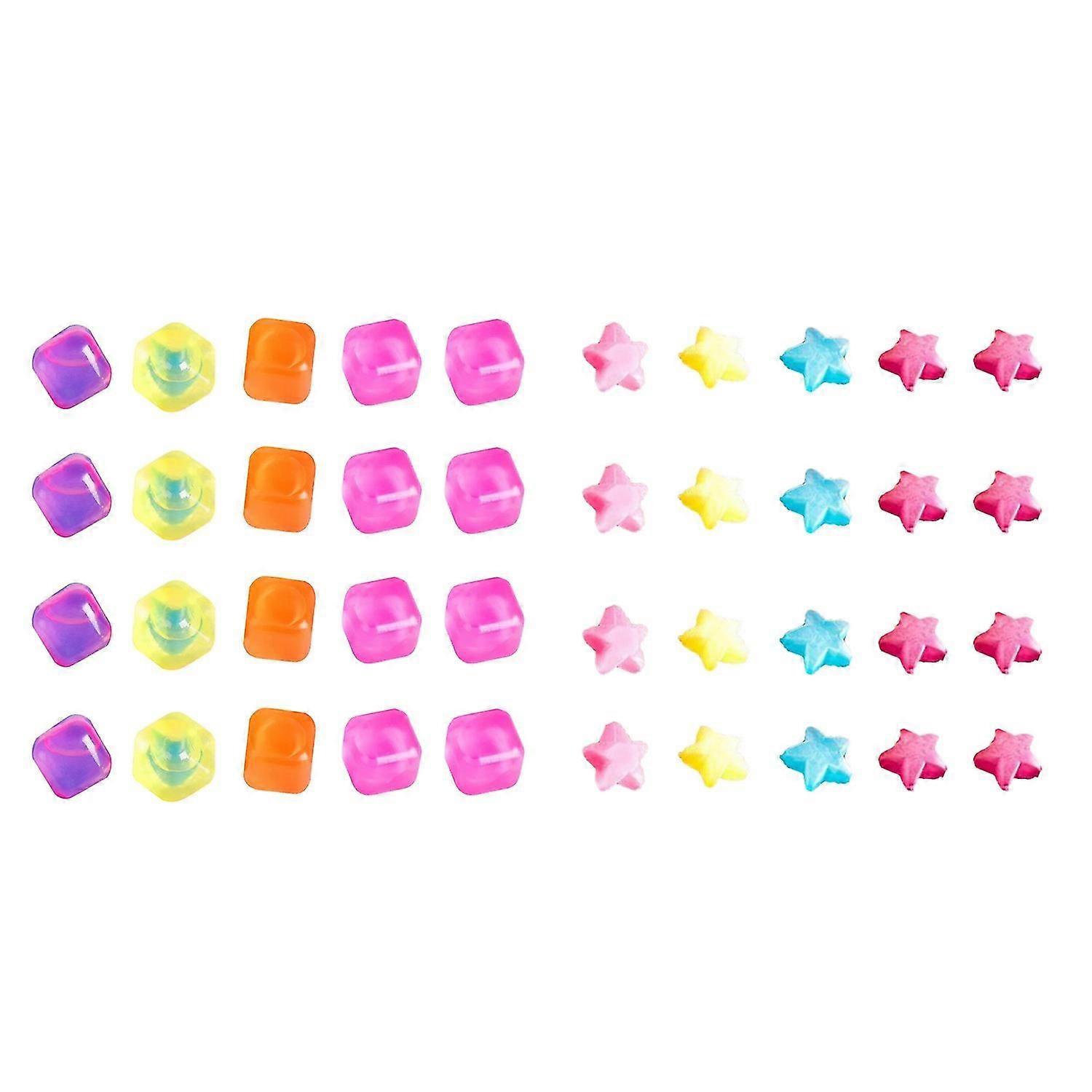20Pcs Ice Cube Good Flexibility Food Grade BPA Free Multifunctional Small Keep Freshness Pentagram