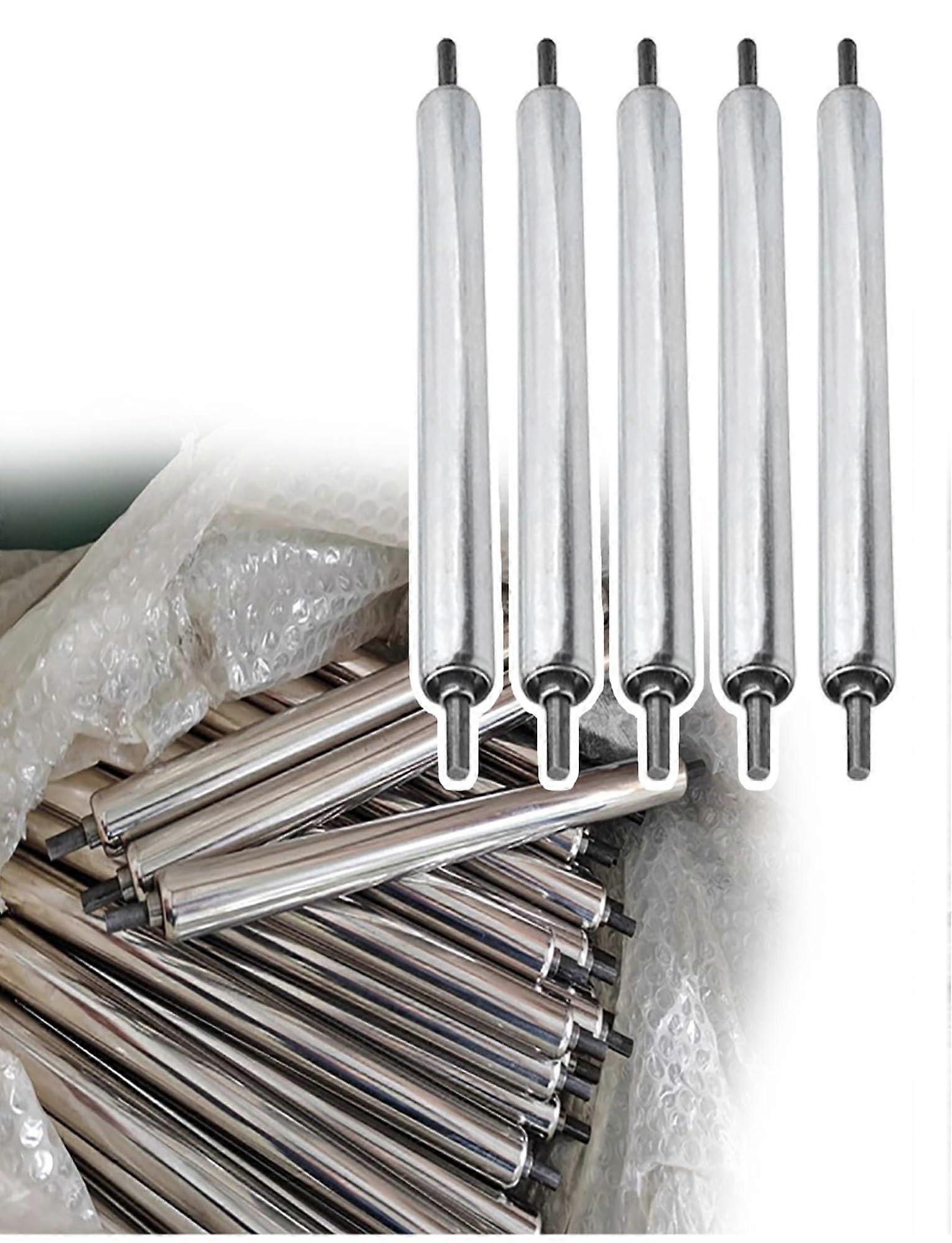 Stainless Steel Conveyor Rollers Track for Movement, 5 Pack Heavy Duty Unpowered Rollers, 25/32/38/50mm Sizes