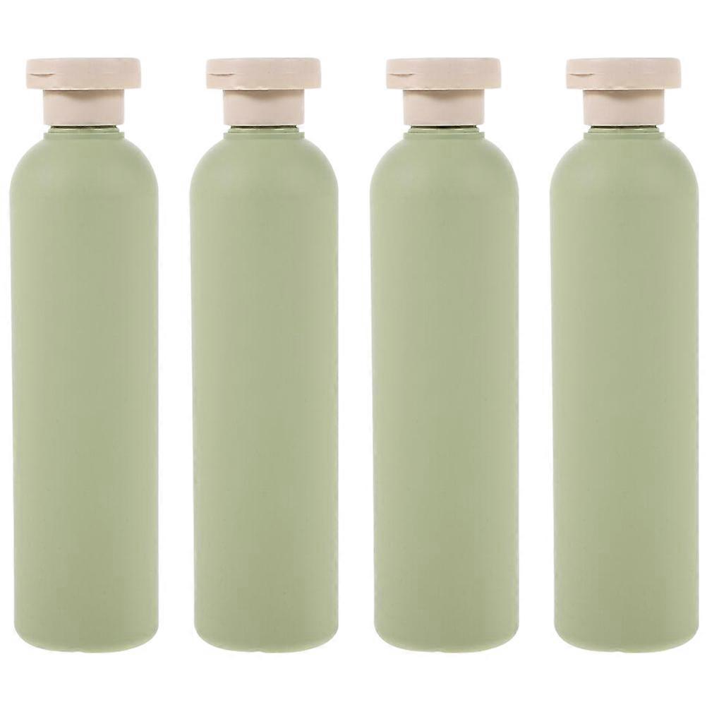 Shampoo Bottles with Lid Plastic for Storage Use 4Pcs Refillable Set