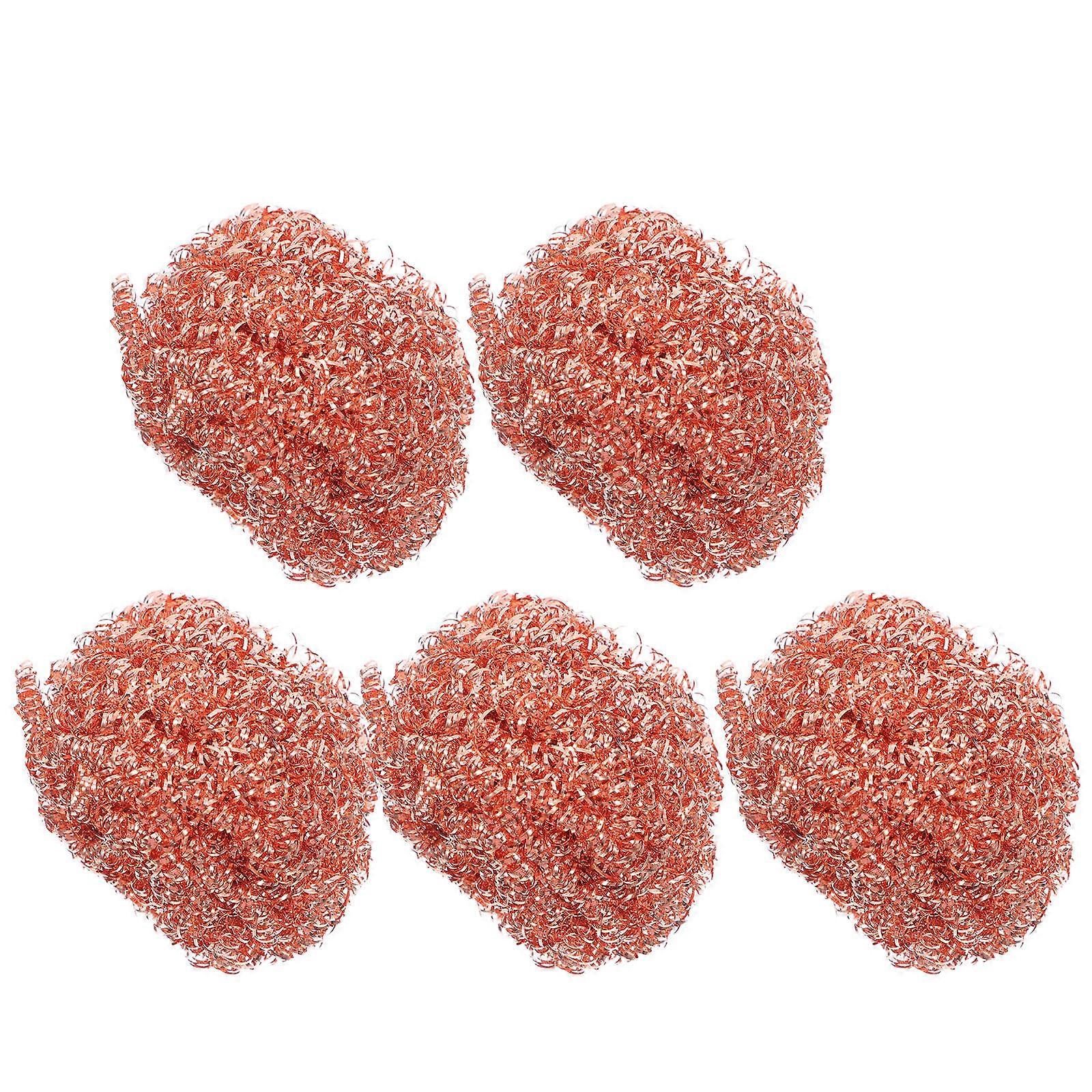 5pcs Soldering Iron Tip Cleaner Wire Balls, Copper Wire Solder Sponge for Oxide Removal and Precise Soldering to Extend Tip Life