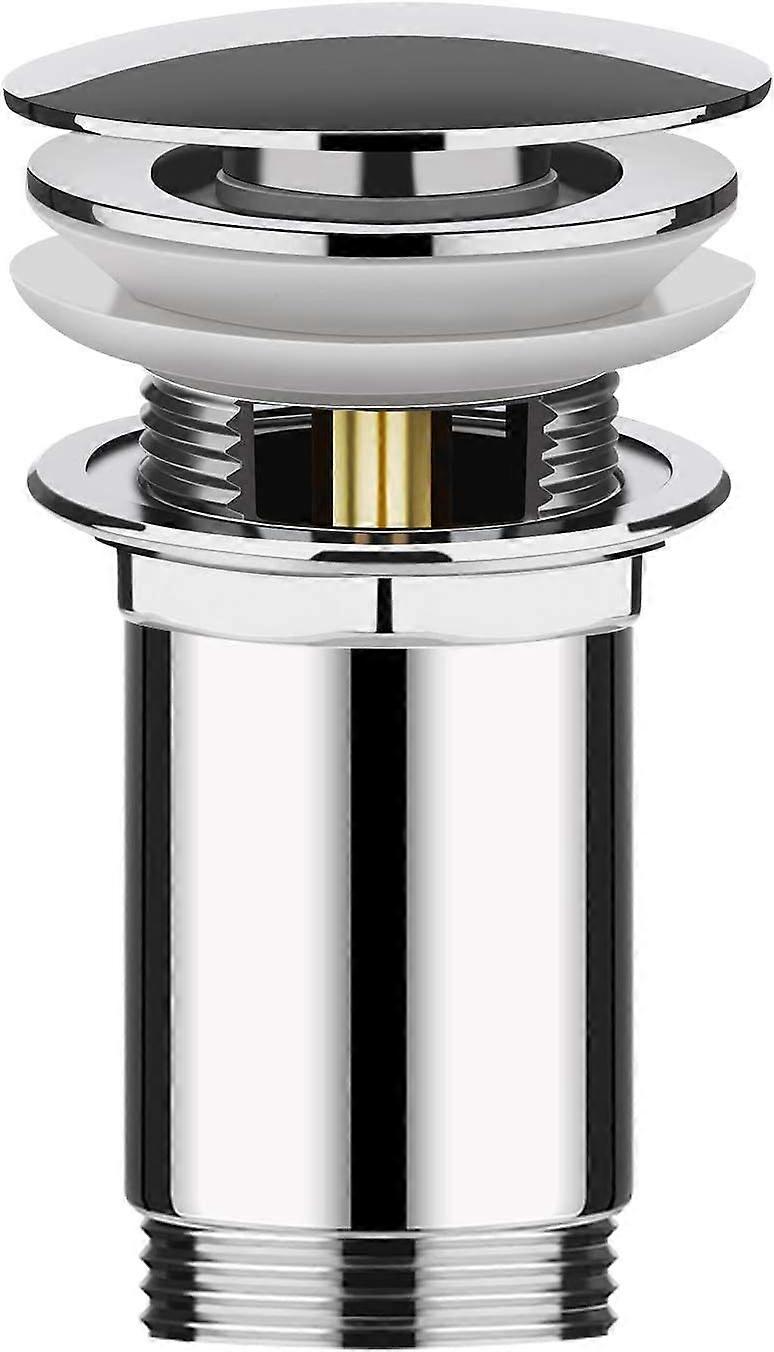 2025 Latest Model Sink Drain Pop-up Drain System Universal Drain Stopper with Overflow Copper Sink
