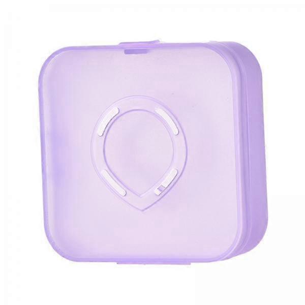 5xMakeup Powder Puff Holder Case, Triangle Powder Puff Container Storage Box,