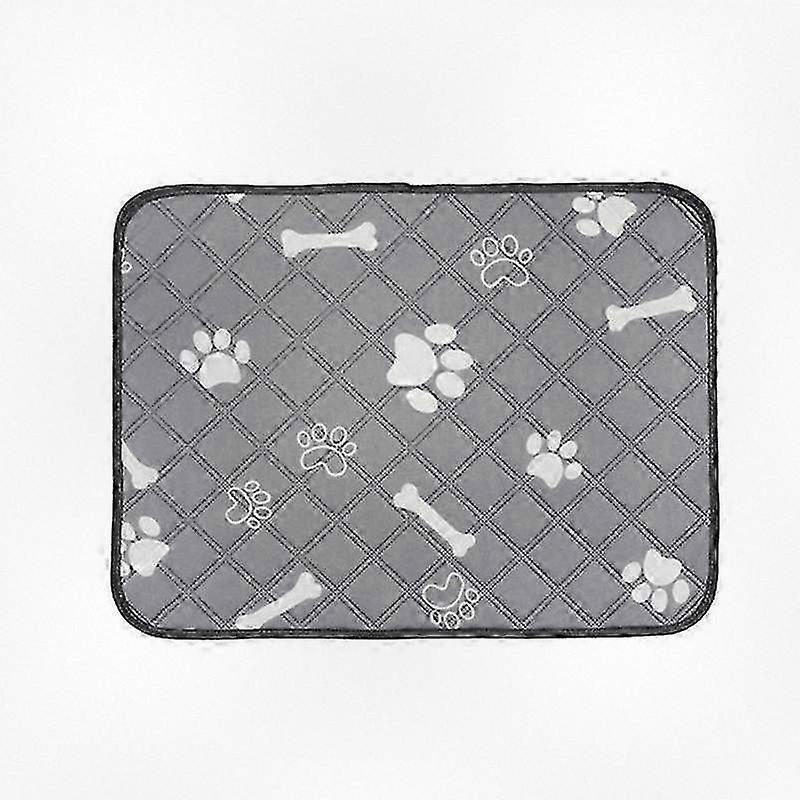 Washable Dog Pee Pads with Bone Pattern, Reusable, Waterproof, Breathable, Anti-Slip Pet Training Pads Measuring 60 X 45cm/39.4 X 17.7in