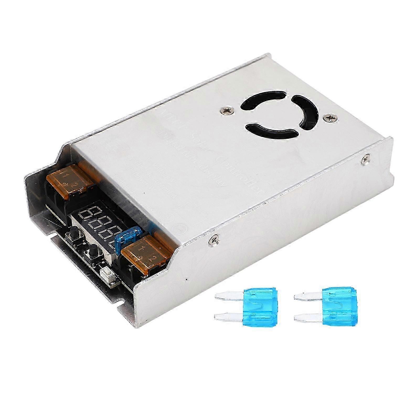Solar Boost Controller MPPT 98% Conversion Rate 1 Button Reset Solar Controller for Electric Vehicle 12V50V
