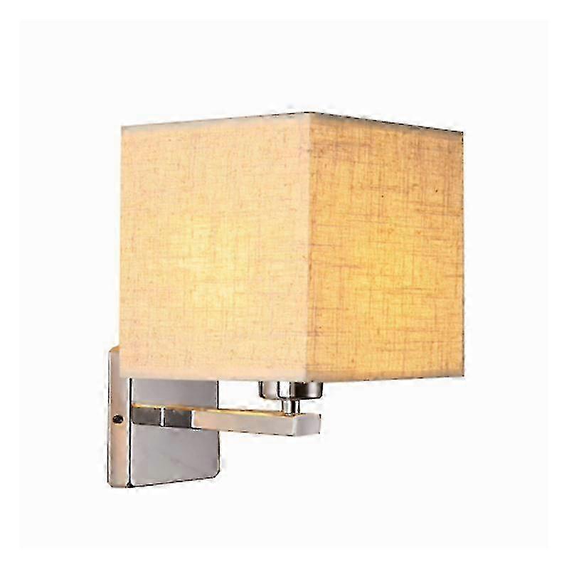 Modern Minimalist Engineering Custom Hotel Room Bedside Reading Metal Wall Lamp with LED Light Source and Hemp Lampshade for Various Brands