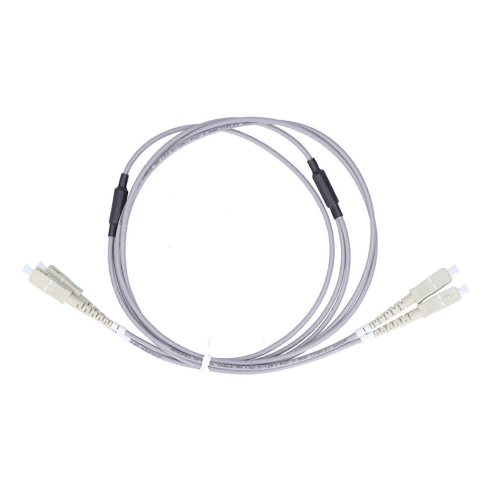 High quality  Gray armored dual core multimode patch cord SC/UPC-SC/UPC armored