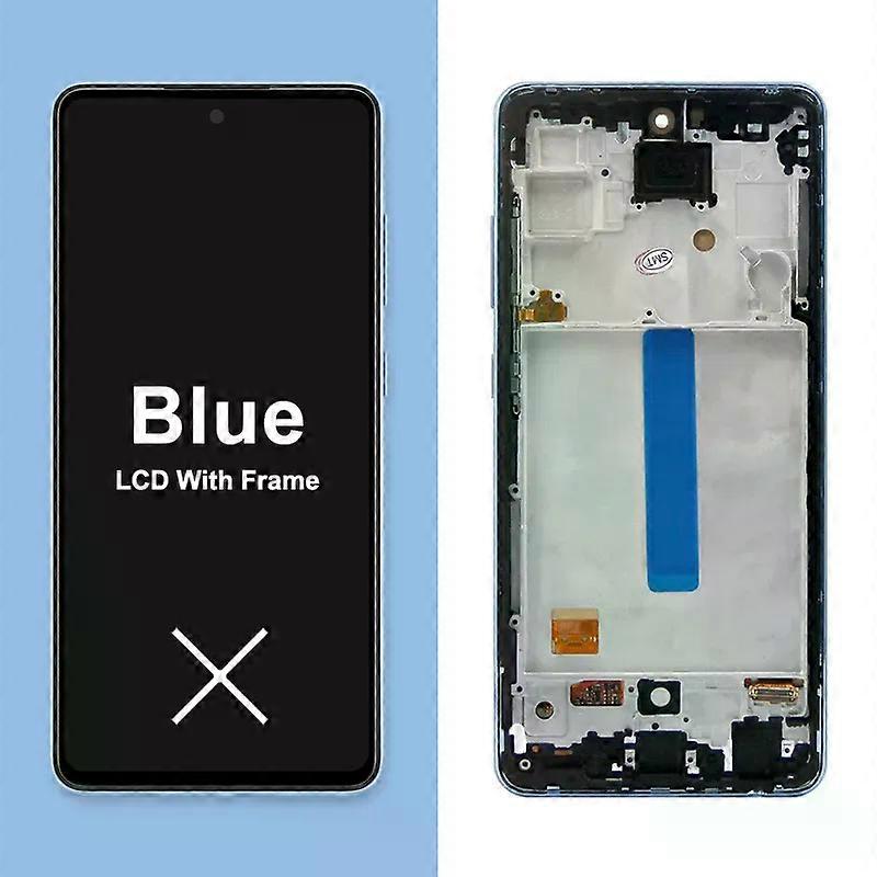 AMOLED A52 Screen for Samsung Galaxy A52 A525F 525F/DS Lcd Display Touch Screen with Frame Digitizer Assembly for Samsung A52 4G