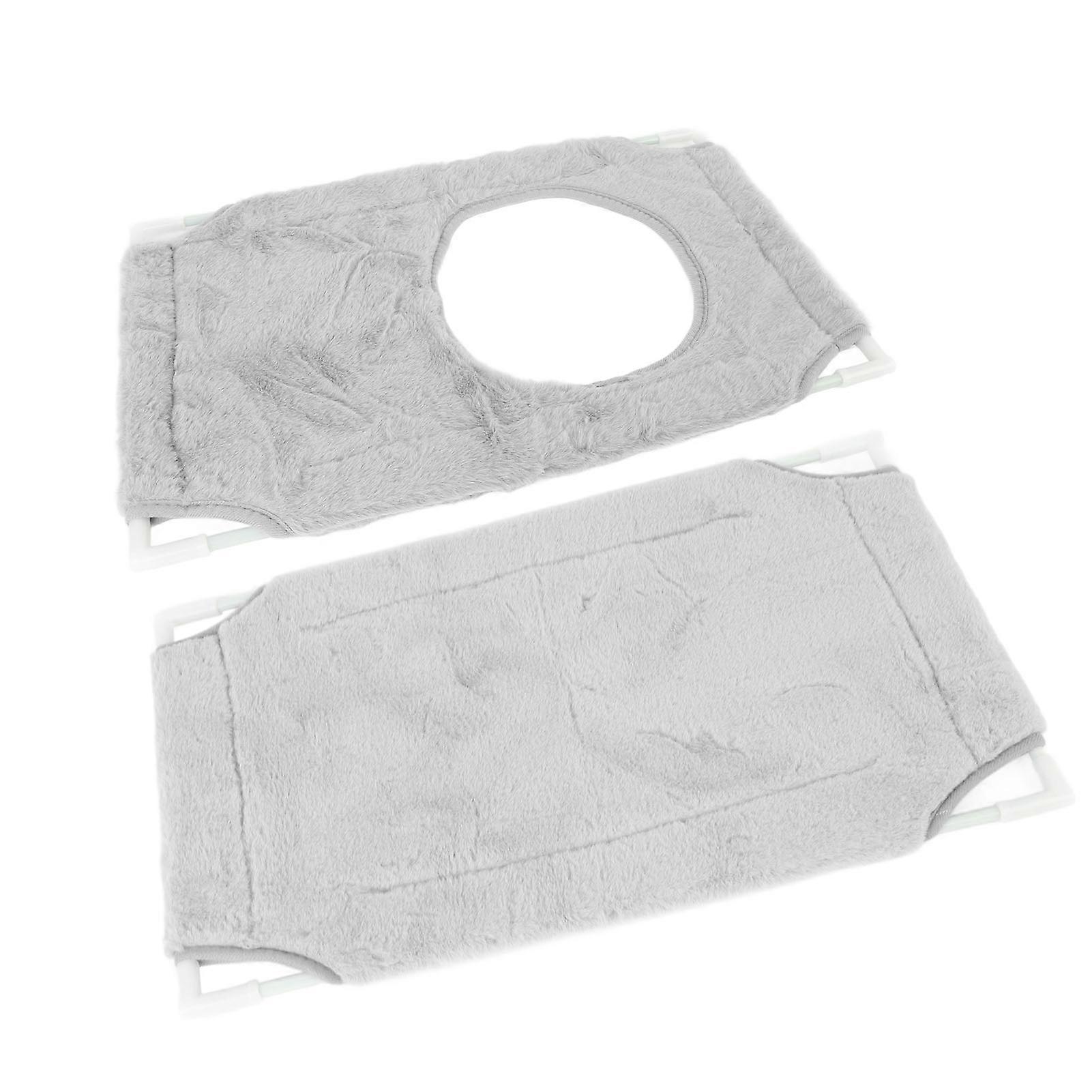 Suction Cup Cat Window Bed 33 Lbs Load Capacity Double Layer Cat Window Perch for Indoor Cats Double Layer Grey 