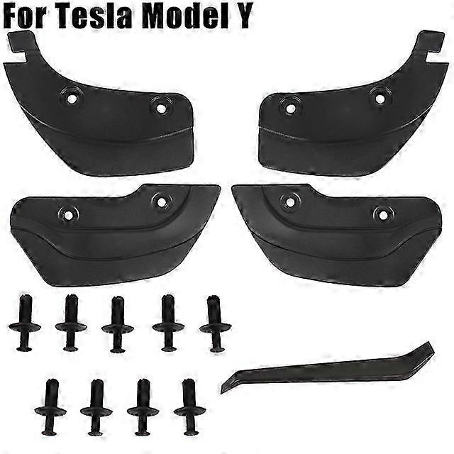 Car Modification Mud Flaps Invisible Mud Fenders Splash Guards 4Pcs/set Suitable for Certain Brands Model 3 Model Y 2017-2022 Front Rear Mud
