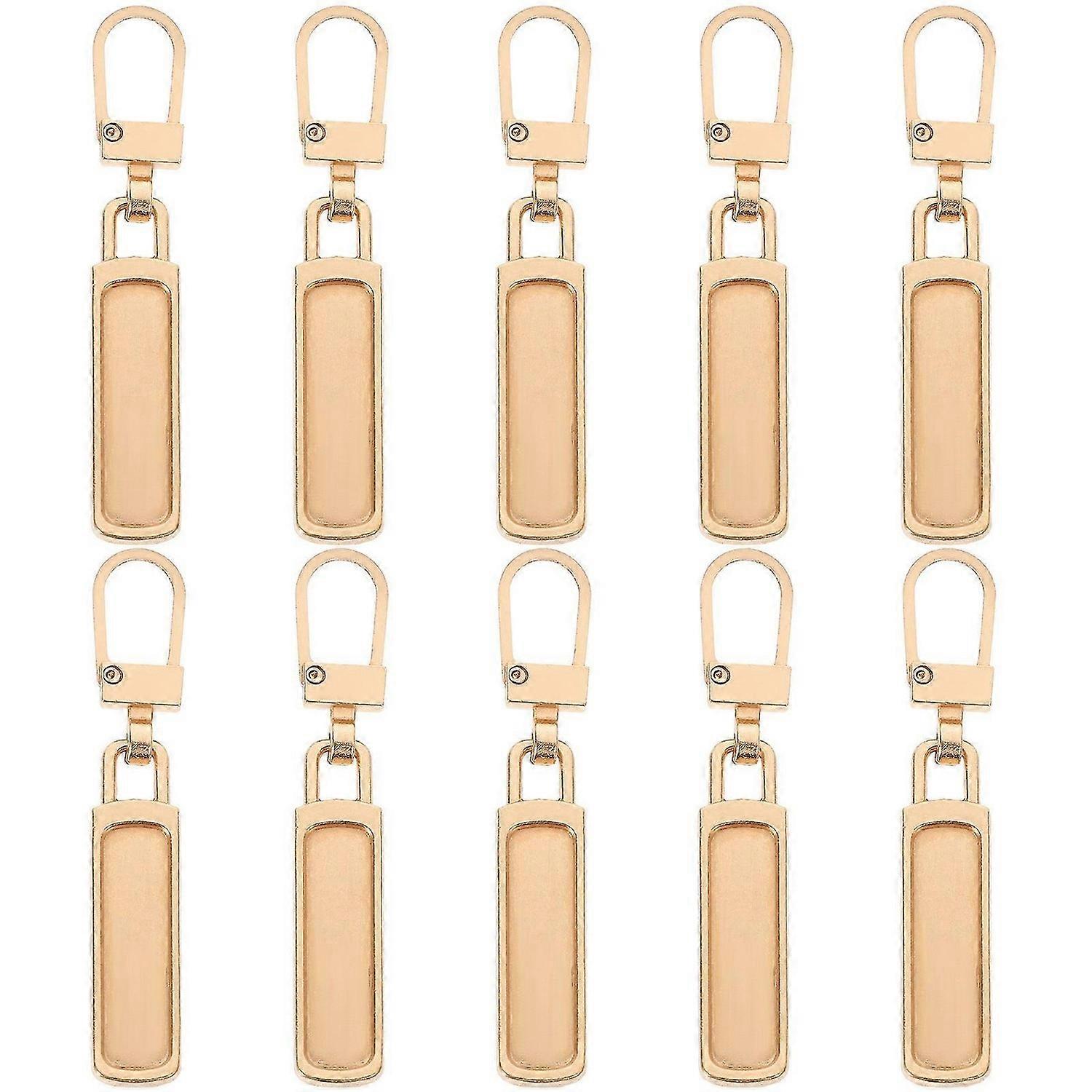 10pcs Replacement Zipper Pulls Detachable Zipper Slider Metal Zipper Repair Kit
