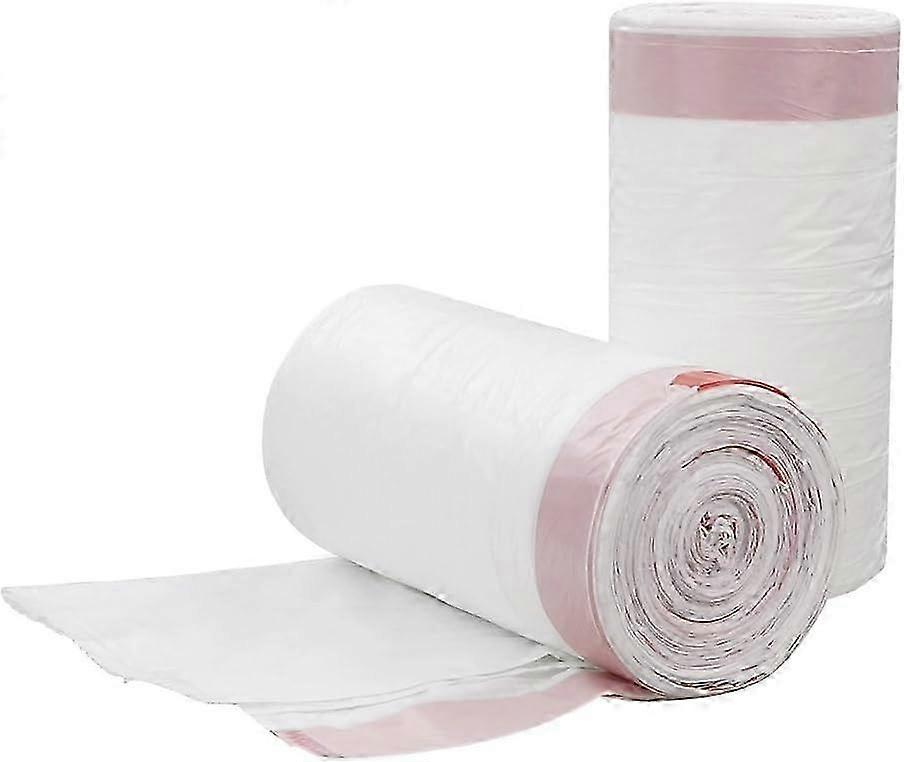 40*50cm 120 count drawstring trash bag, white p