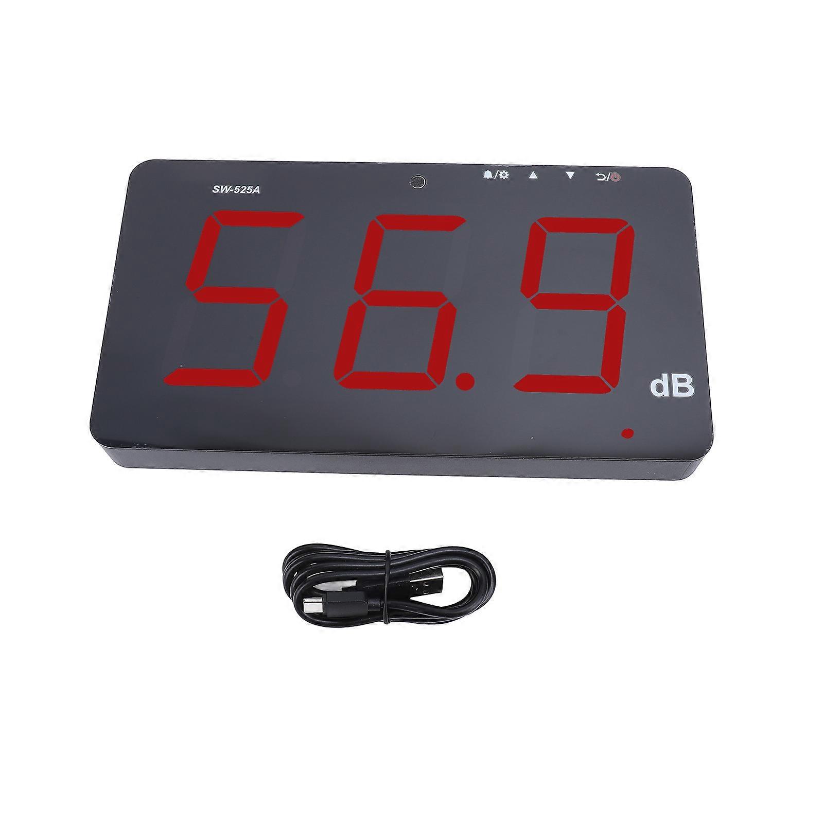 Sonomètre numérique LCD 9,6 pouces, à suspendre au mur, testeur de bruit 30 à 130 dB