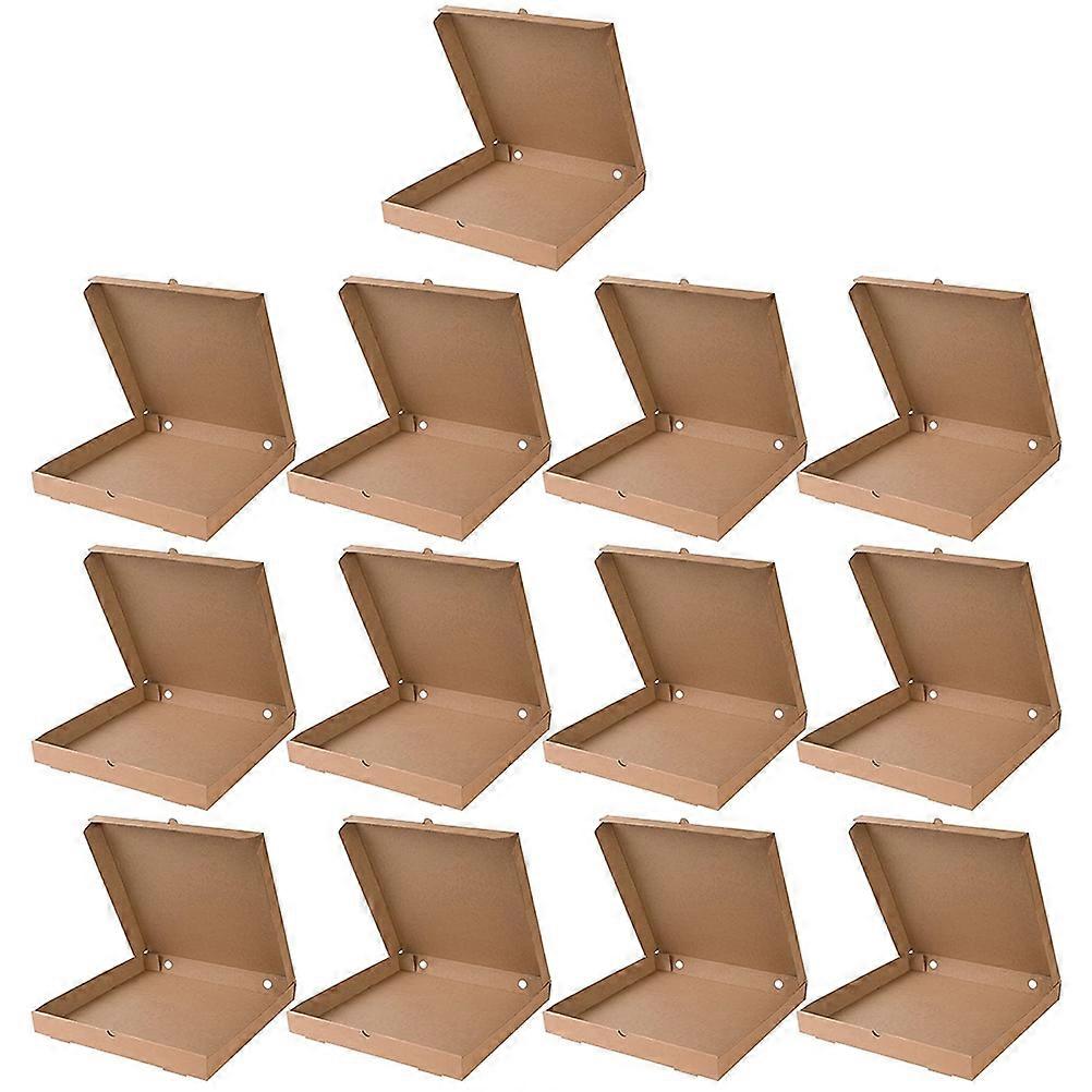 Heavy Duty Corrugated Paper Pizza Boxes 15pcs Set for Takeaway, Storage of Pizza, Cookies, Ideal for Restaurants and Cafes – Practical Design
