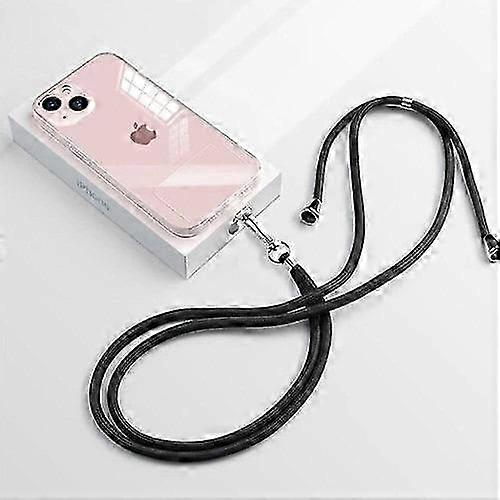 Portable Lanyard Necklace Cord - 1 Piece Black Hanging Neck Strap for Phone Pouch - Shoulder Strap Accessory Holder Case Suitable for Variou