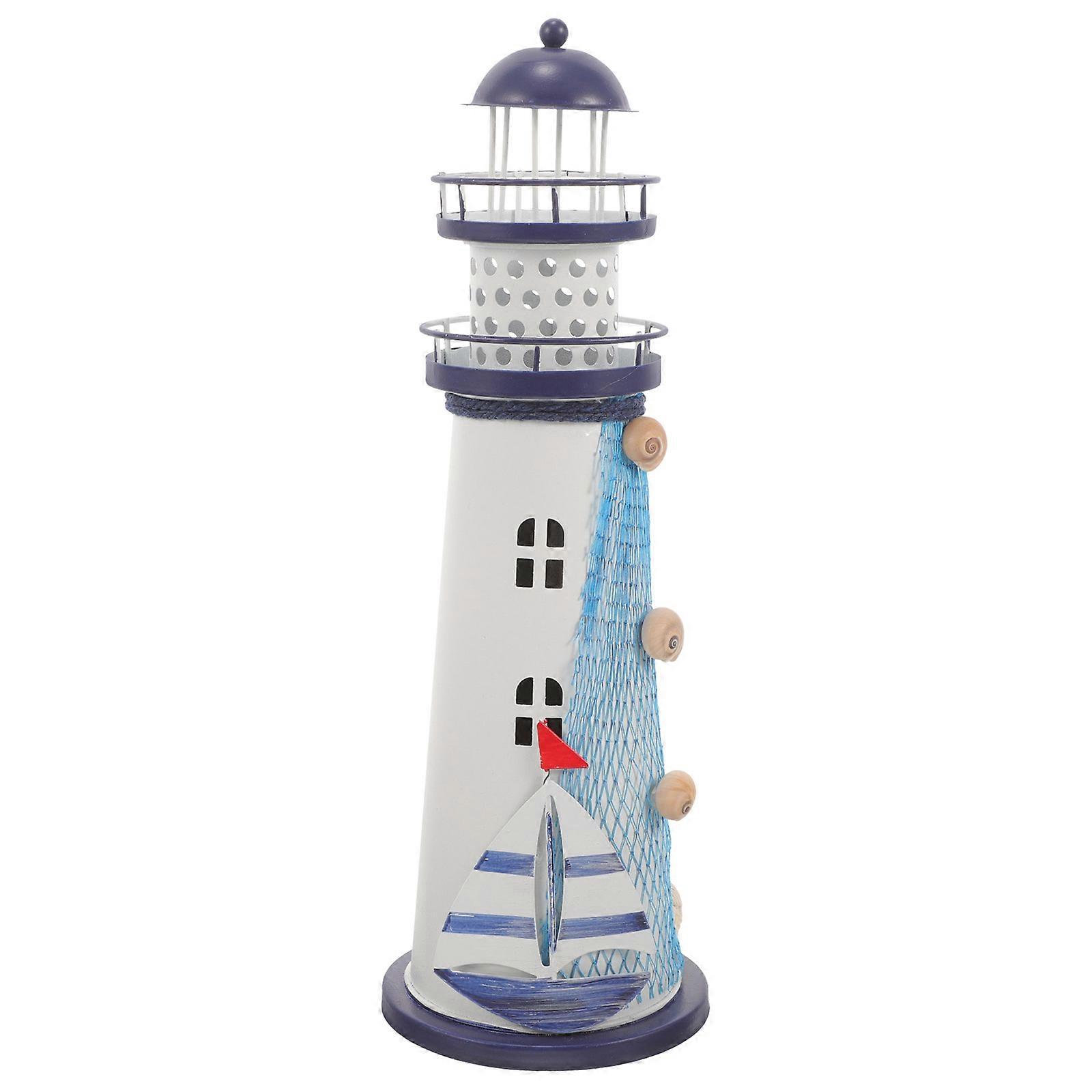 Stylish Lighthouse Lamp, Coastal Ambience, Quality Iron Build