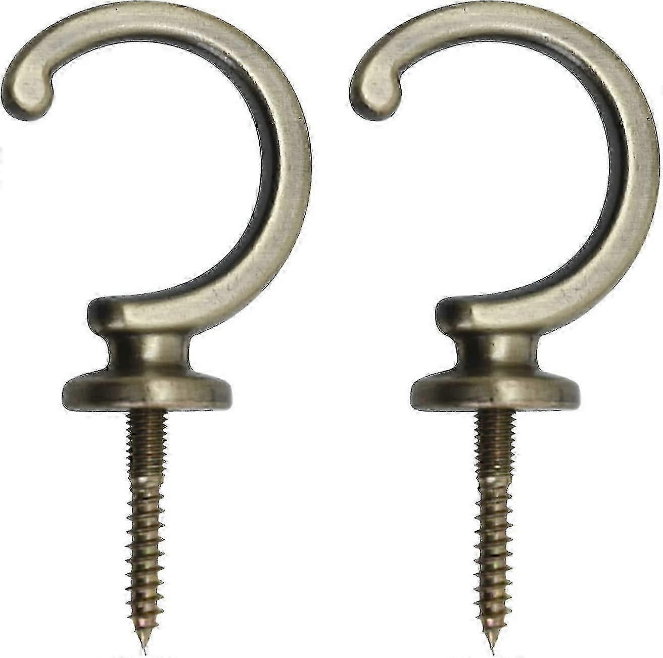 Curtain Tiebacks, 1 Pair Curtain Tiebacks Hooks, Made Of Zinc Alloy, Durable(bronze, 7.5 X 3.8cm)