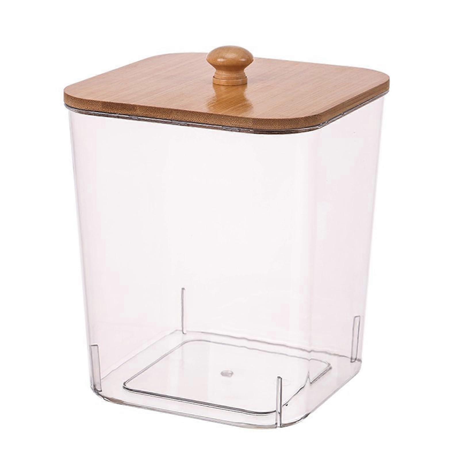 Translucent Dryer Sheet Dispenser with Lid, Acrylic Fabric Softener Holder, Laundry Organizer for Softener Sheets, Style E