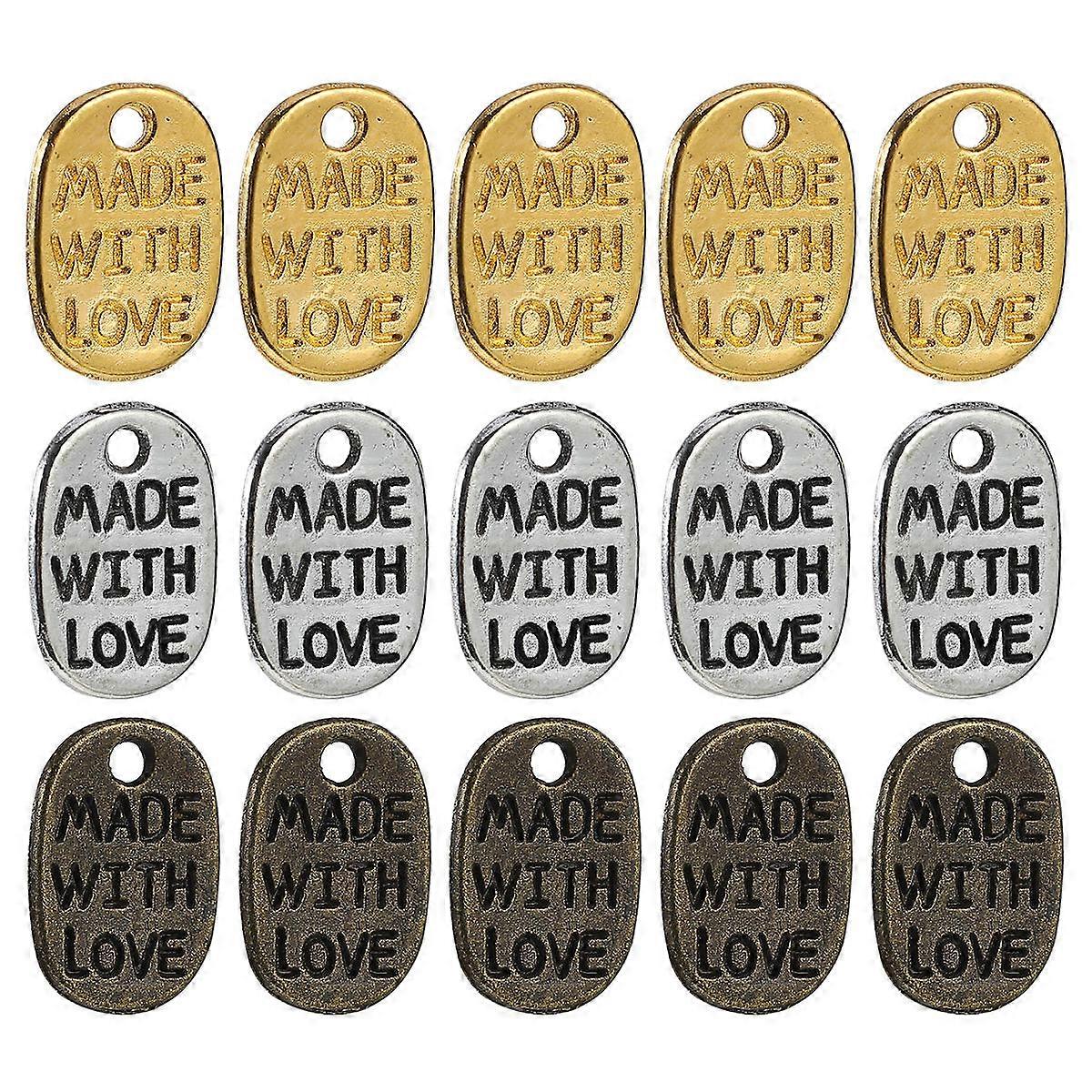Mixed Charms Pendant Diy Craft Charms Family Custom Alloy Material Engraved Style 1.1X0.8CM 360Pcs