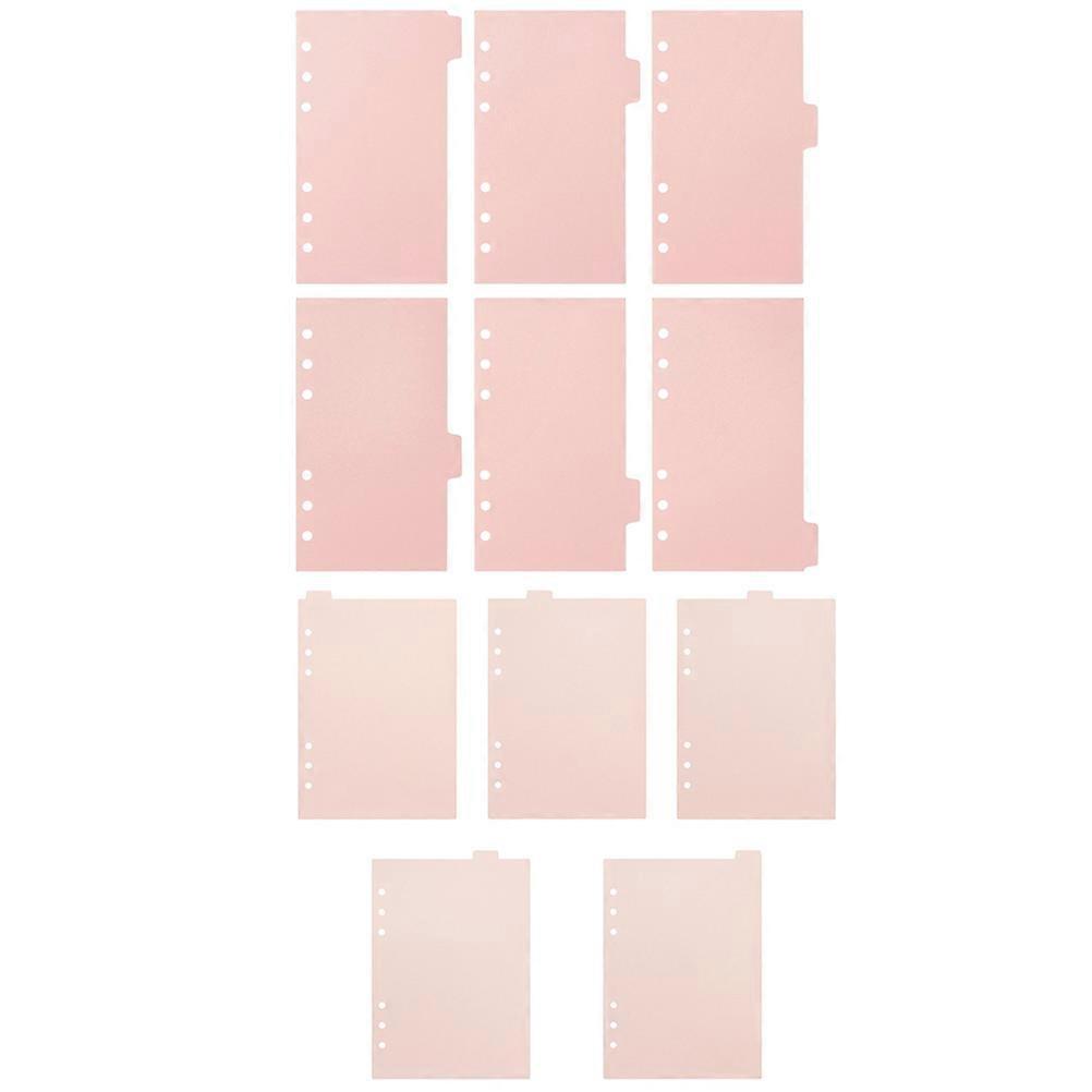 Pink Index Dividers for Notebook Colored Binder Tabs 2Sets