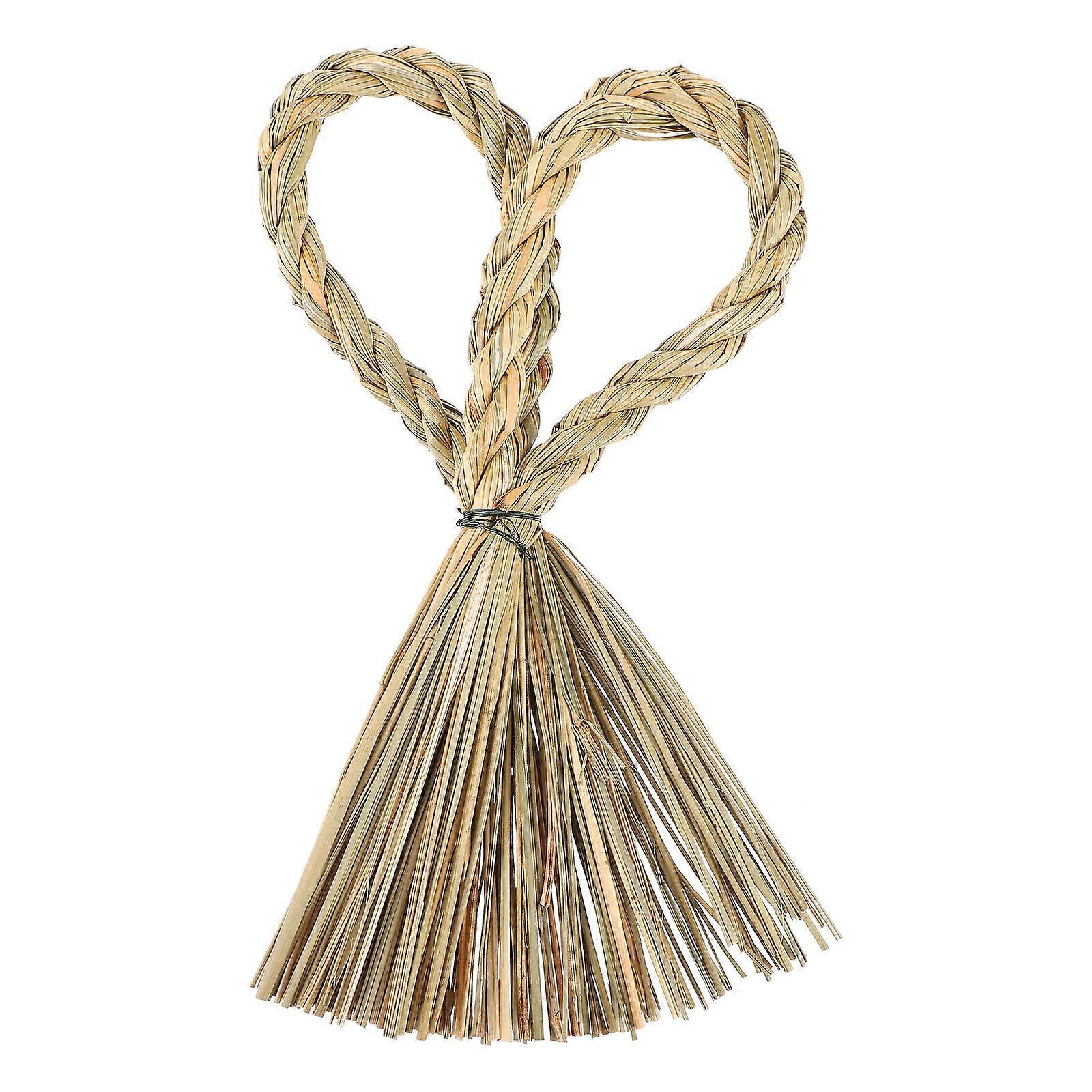 Heart Shaped Twig Wreath Decor Garland Diy Wall Adornment Pendant Green 27X15X3CM For Home Decor Christmas Ornaments 1Pcs