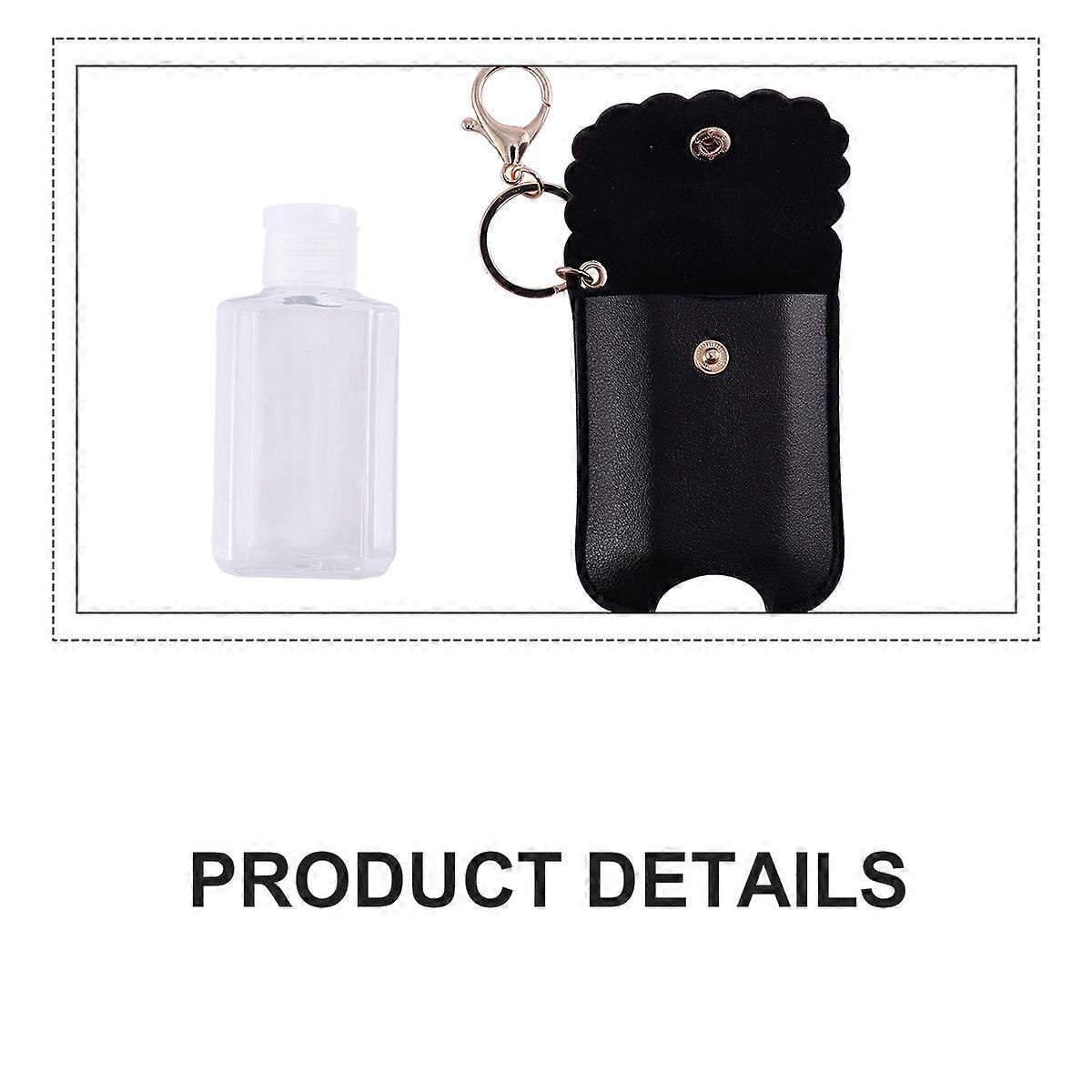 Bottle Reusable PU Leather Case Hanging Pouch for General Users 3.9 3.0 0.4in 3Set