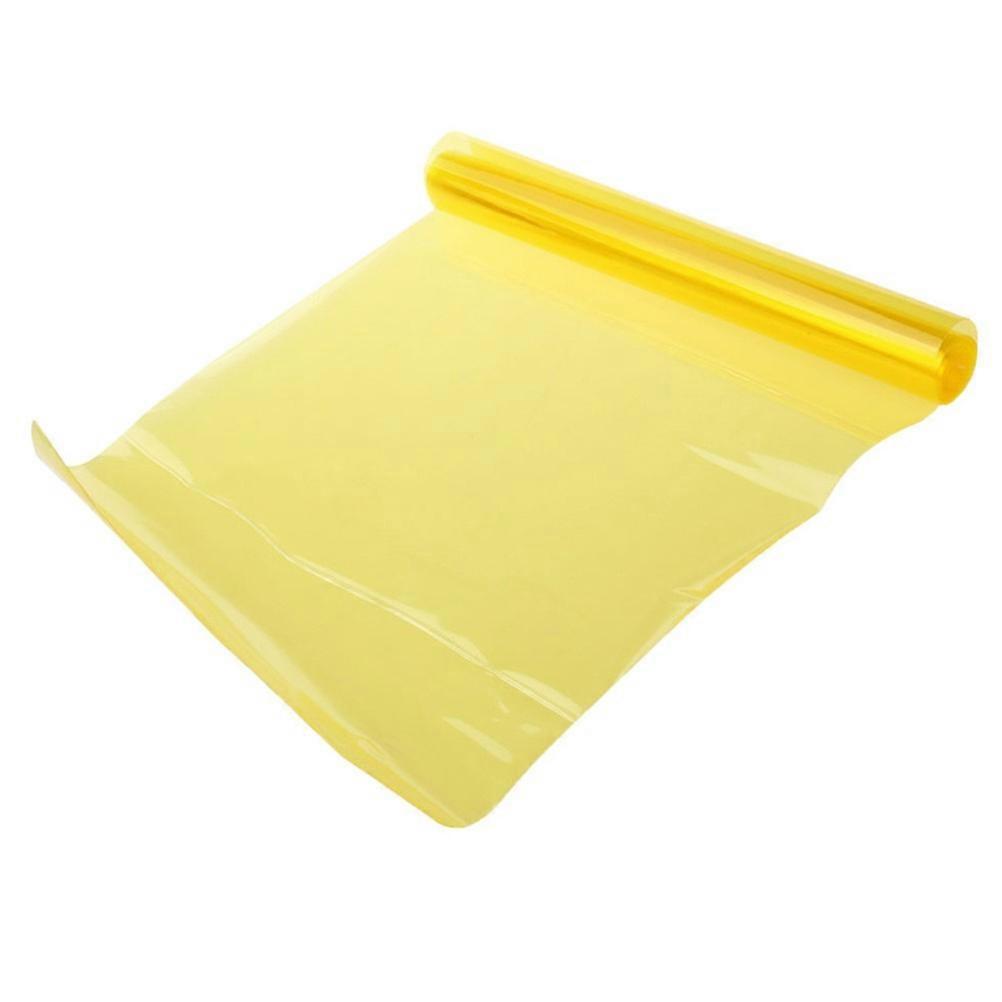 Fog Light Decoration FOXNOVO 30*120cm Waterproof Stretchable and Elastic Decal Sticker Yellow Windshield 1Pack