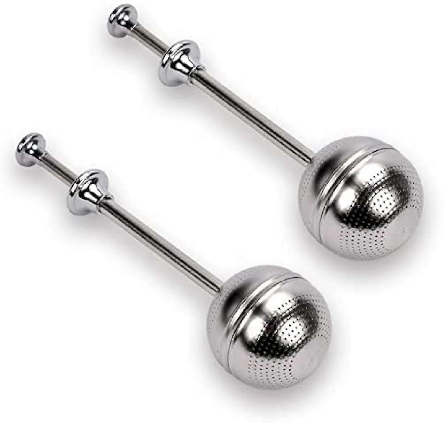 Stainless Steel Tea Strainer Infuser Set of 2 with Long Handle, Fine Mesh Tea Filter for Cup Compatibility