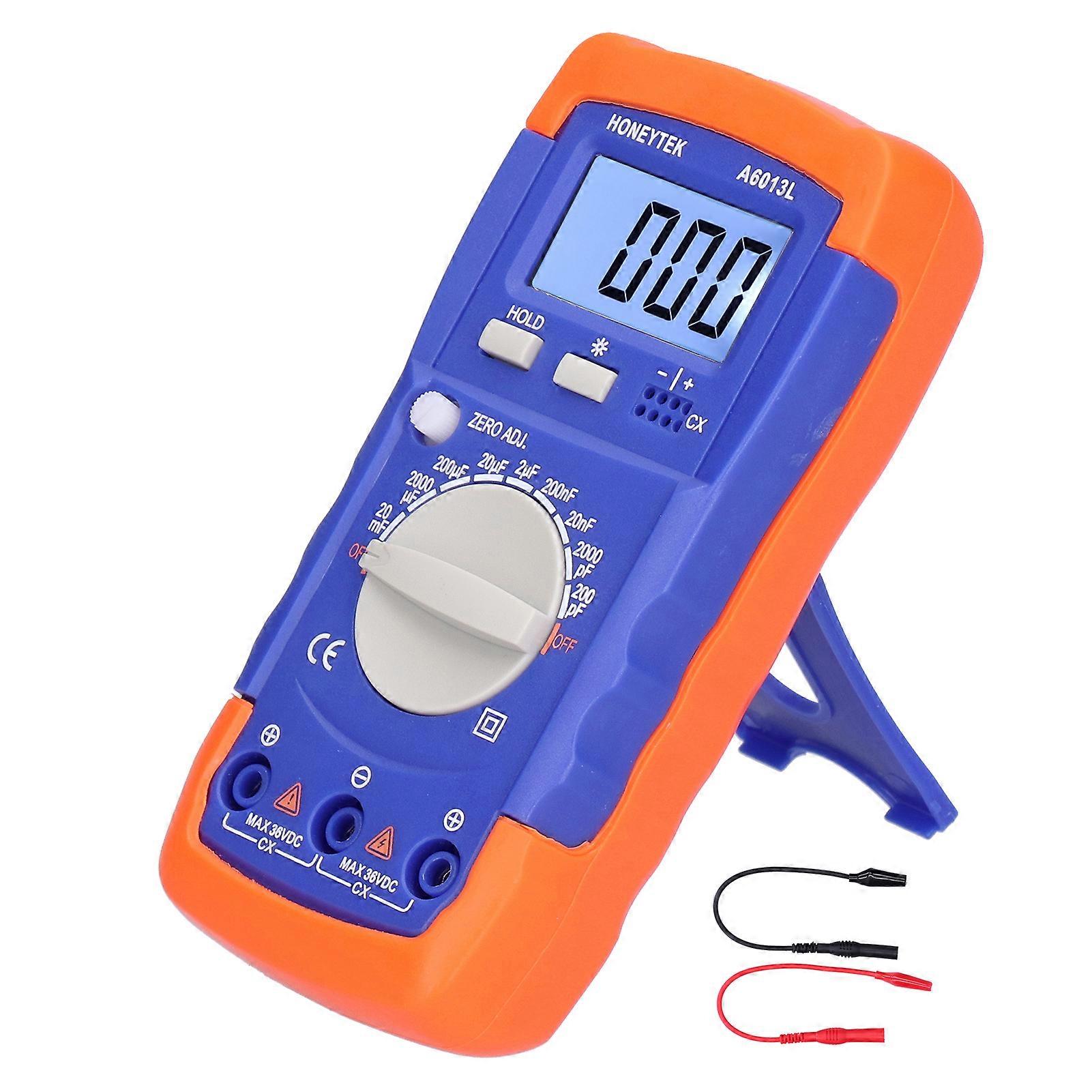 Digital Multimeter, High Precision Intelligent Capacitance Analyzer with LCD Display A6013L