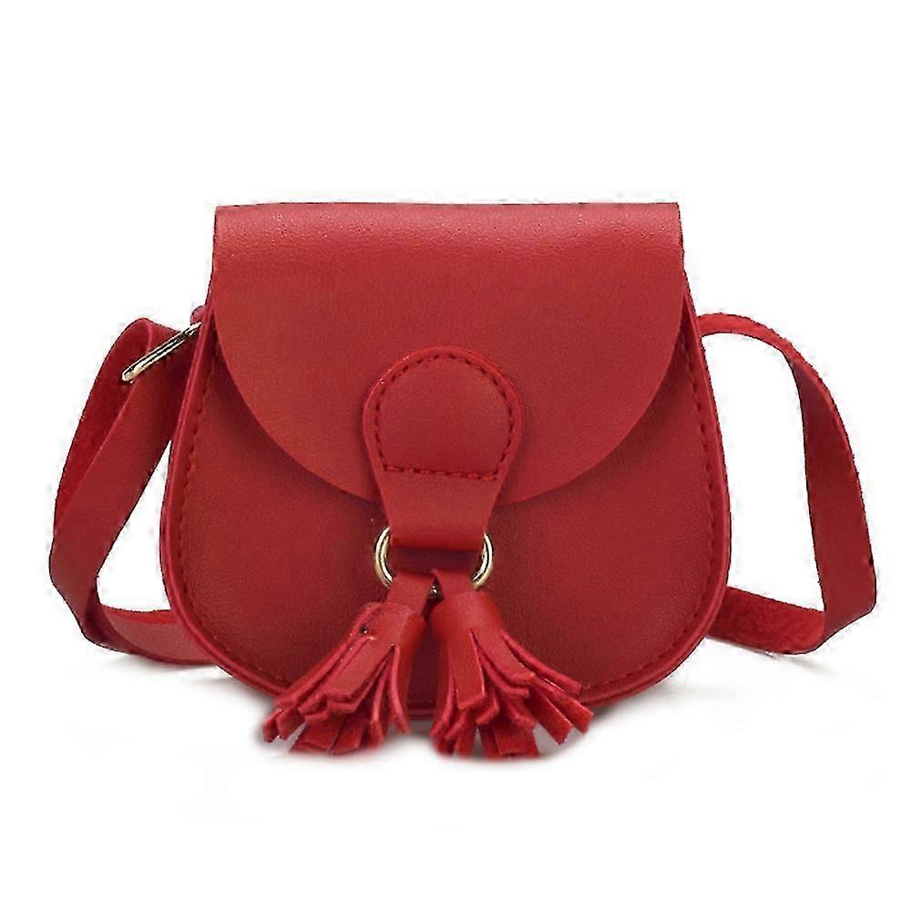 Små flickor handväska söt läder axelväska mini axelväska för barn