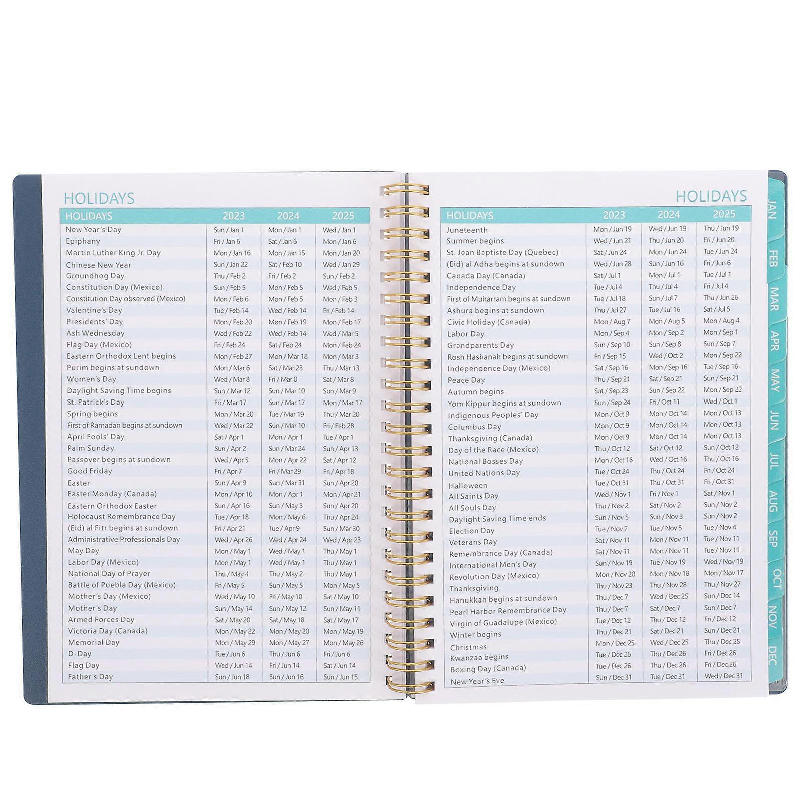 Organizer Notebook Coil Note Book Note Taking Personal Organization Rectangular 1Pack